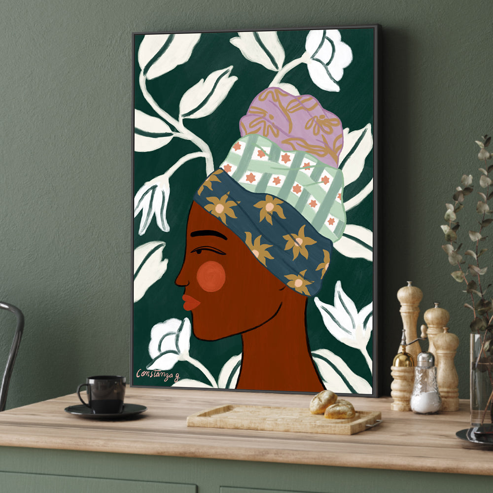 wall-art-print-canvas-poster-framed-Indi , By Constanza Goeppinger-2