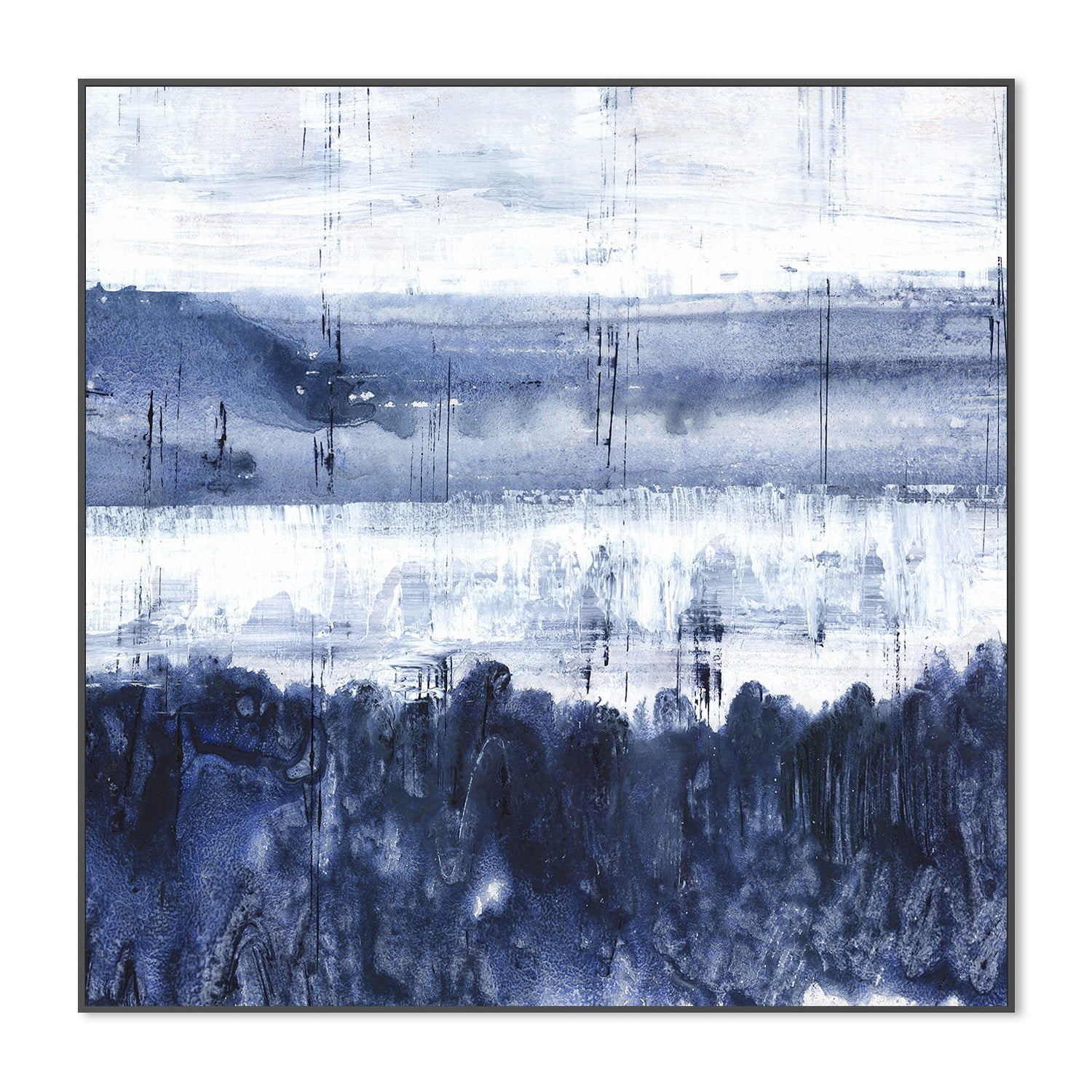 wall-art-print-canvas-poster-framed-Indigo Landscape , By Maya Woods-3