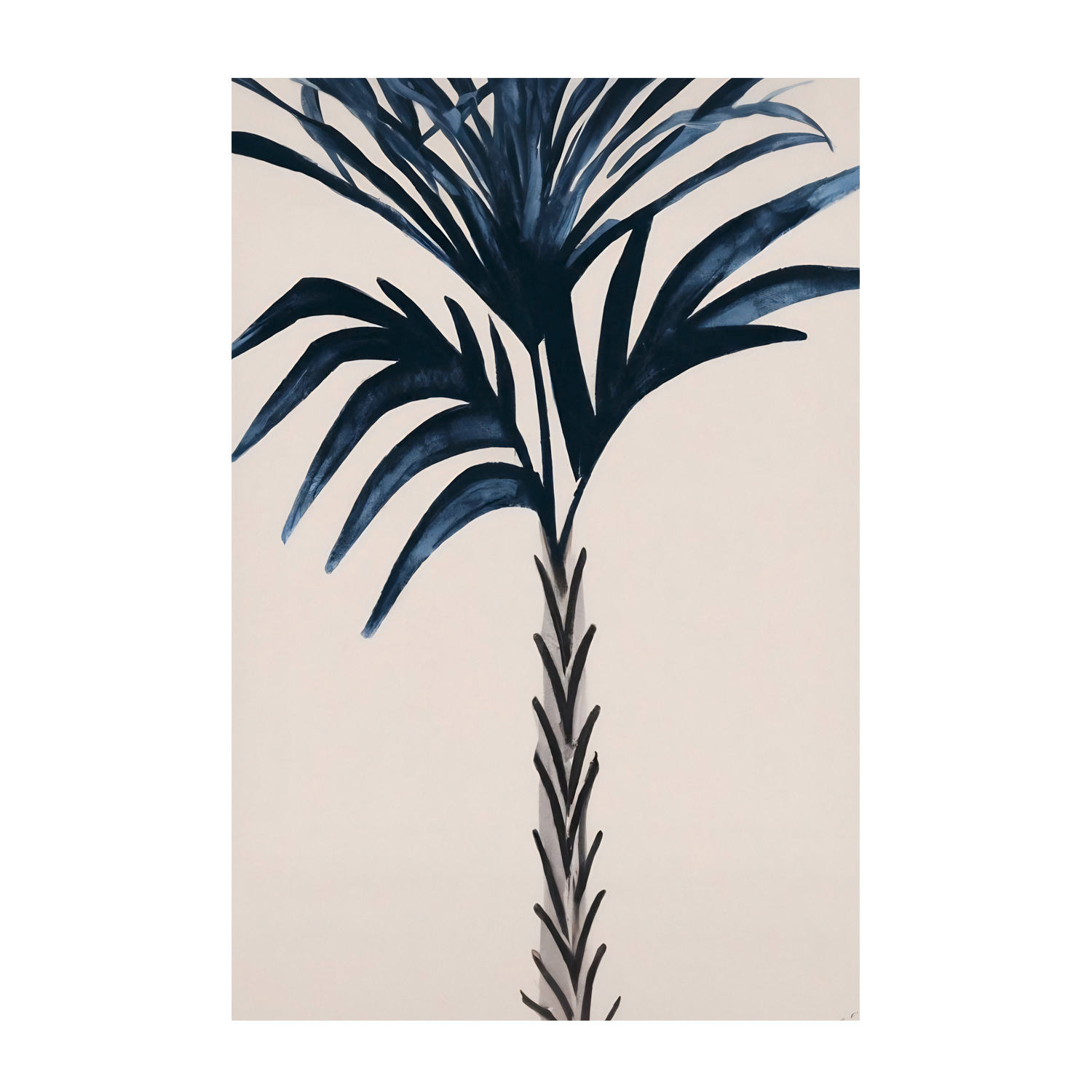 wall-art-print-canvas-poster-framed-Indigo Palm Love , By Pictufy-1