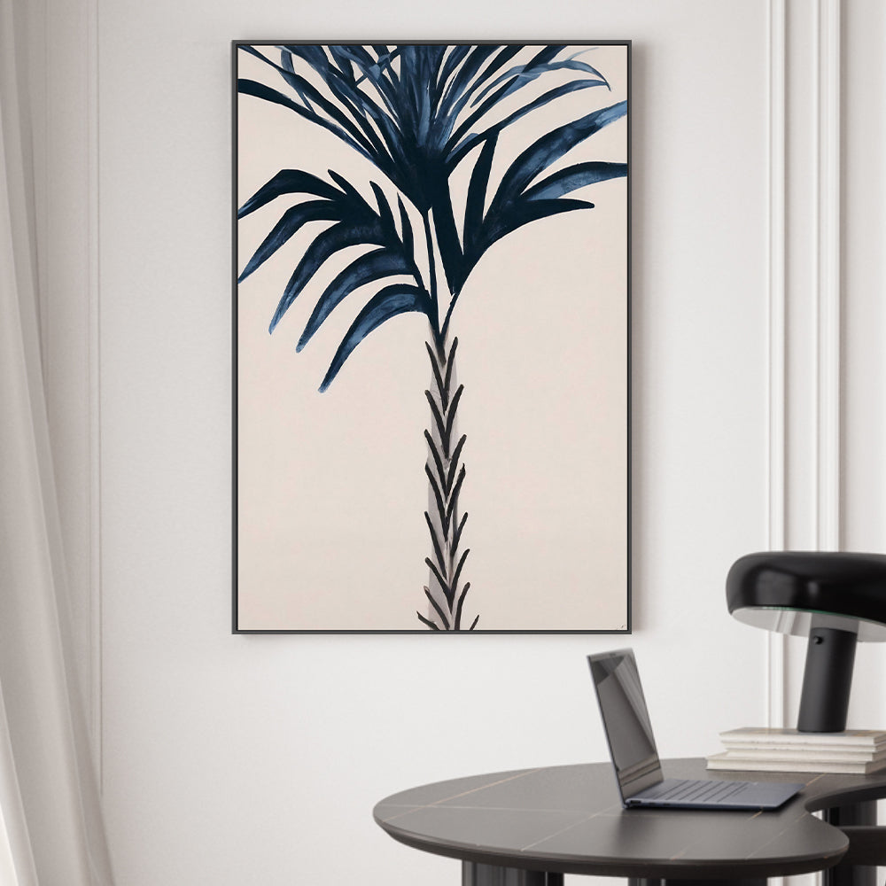 wall-art-print-canvas-poster-framed-Indigo Palm Love , By Pictufy-2