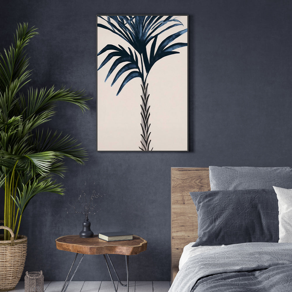 wall-art-print-canvas-poster-framed-Indigo Palm Love , By Pictufy-8