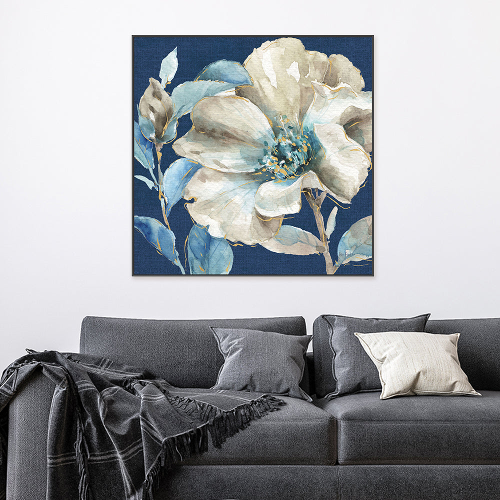 wall-art-print-canvas-poster-framed-Indigold Navy, Style A , By Lisa Audit-GIOIA-WALL-ART