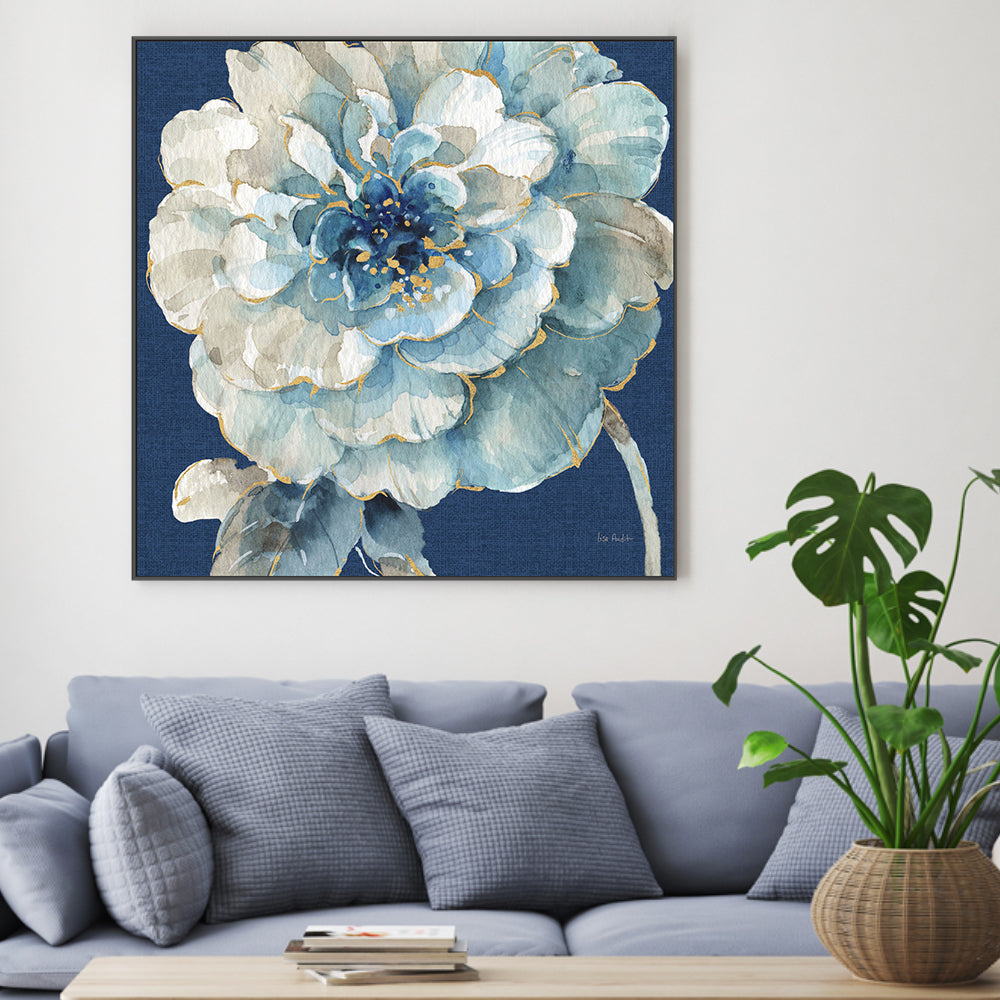 wall-art-print-canvas-poster-framed-Indigold Navy, Style B , By Lisa Audit-GIOIA-WALL-ART