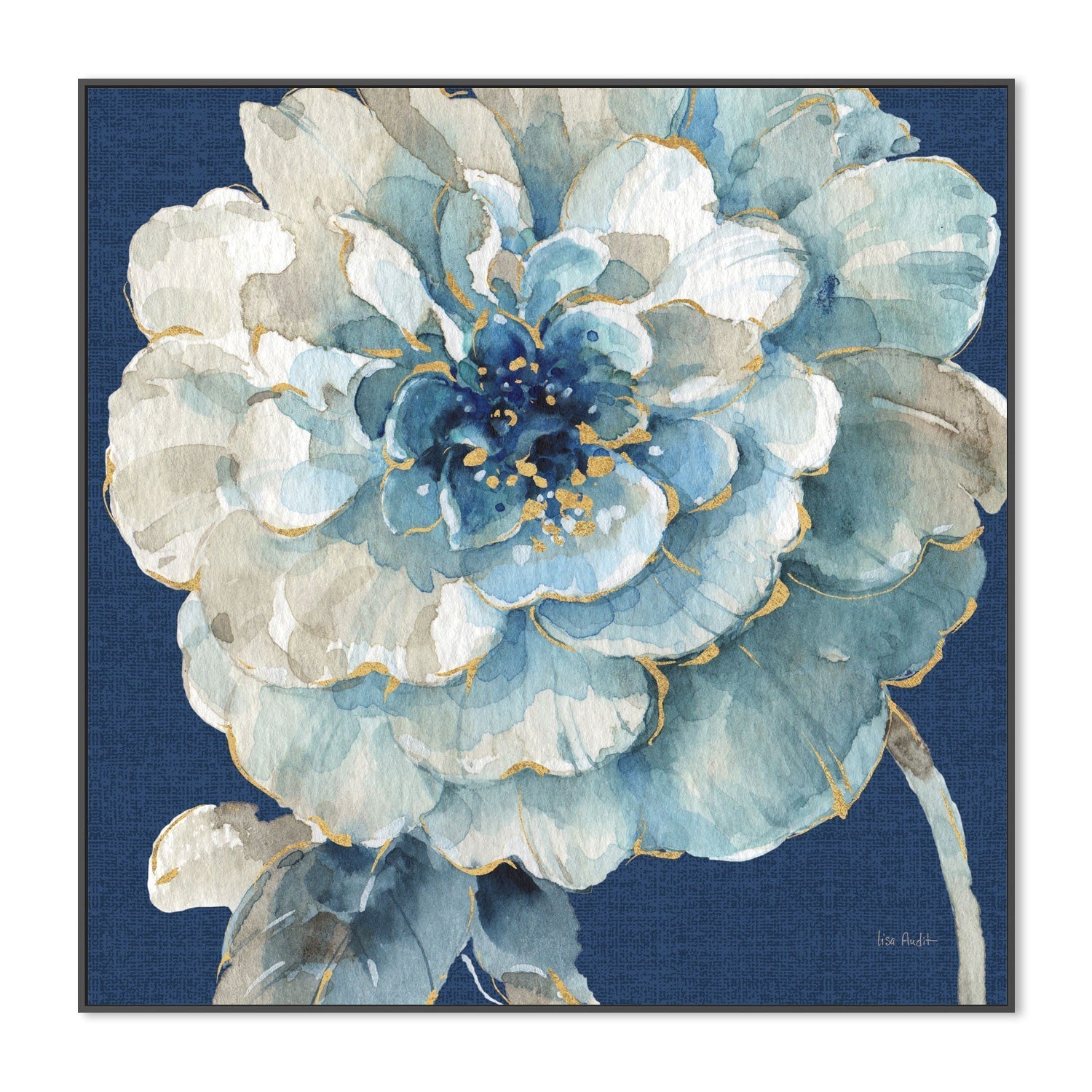 wall-art-print-canvas-poster-framed-Indigold Navy, Style B , By Lisa Audit-GIOIA-WALL-ART
