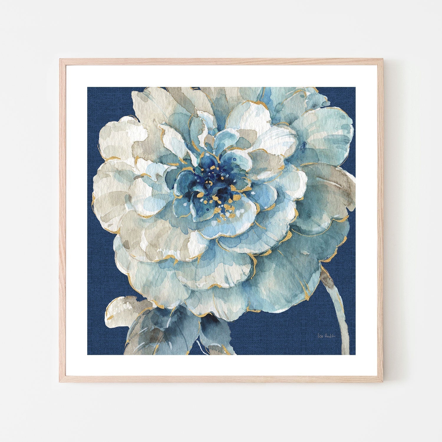 wall-art-print-canvas-poster-framed-Indigold Navy, Style B , By Lisa Audit-GIOIA-WALL-ART