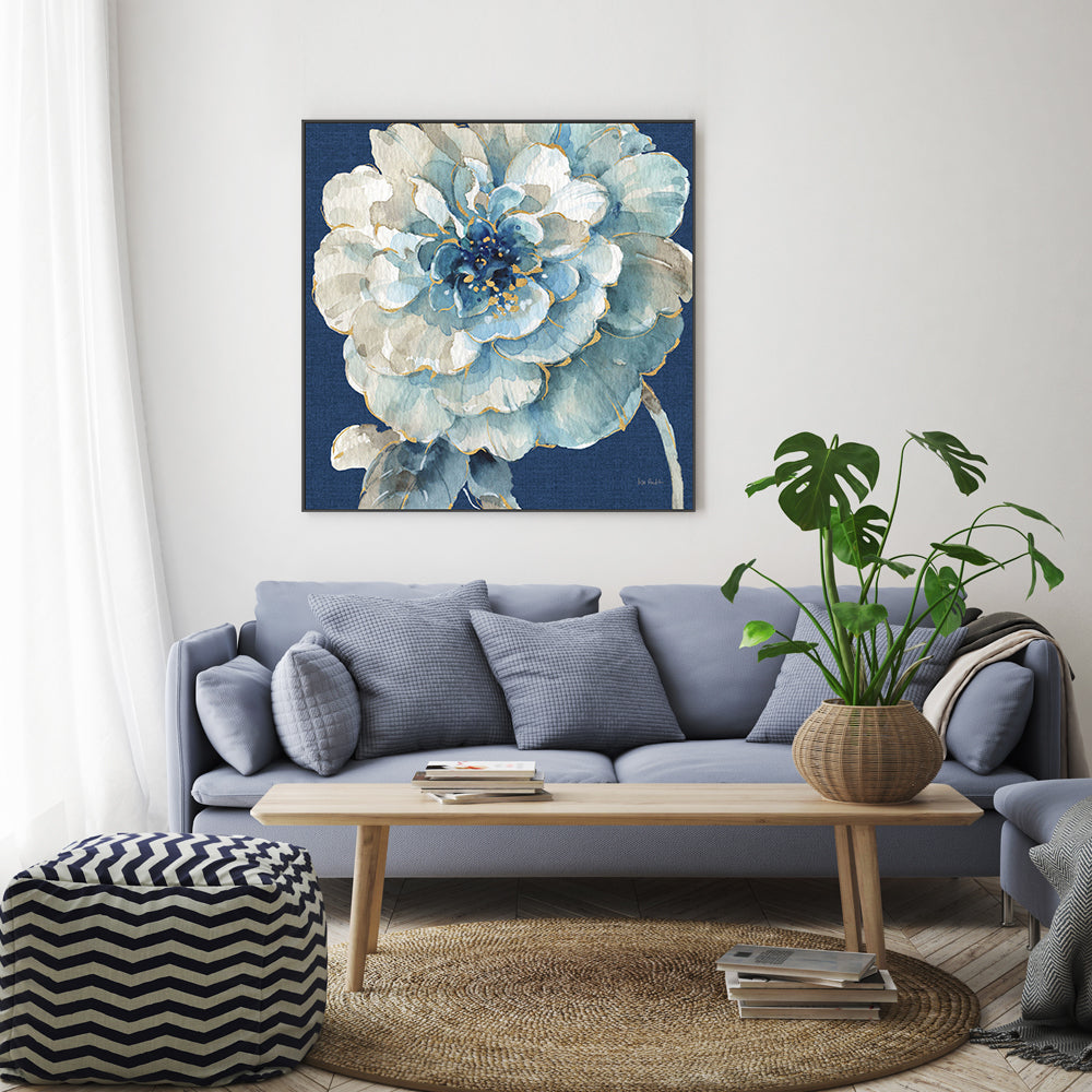 wall-art-print-canvas-poster-framed-Indigold Navy, Style B , By Lisa Audit-GIOIA-WALL-ART