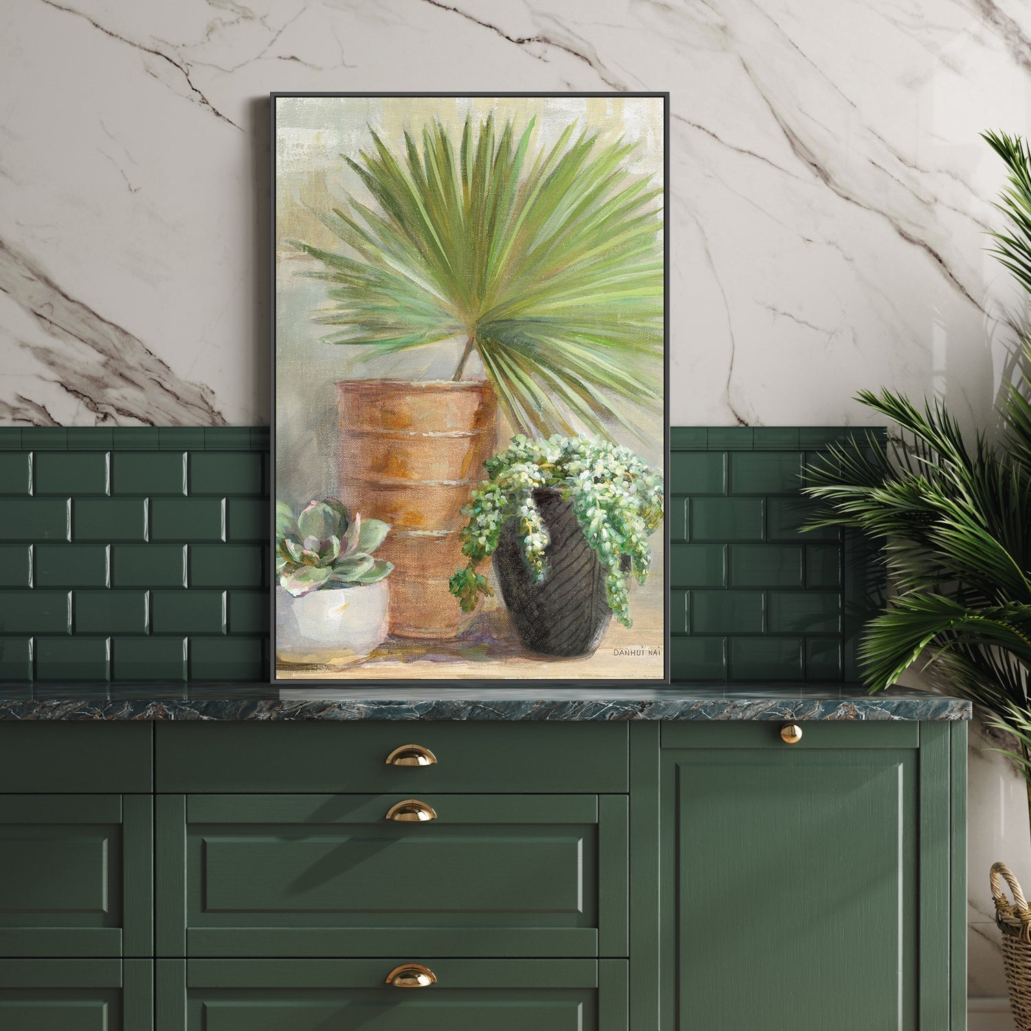 wall-art-print-canvas-poster-framed-Indoor Garden, Style A-by-Danhui Nai-Gioia Wall Art