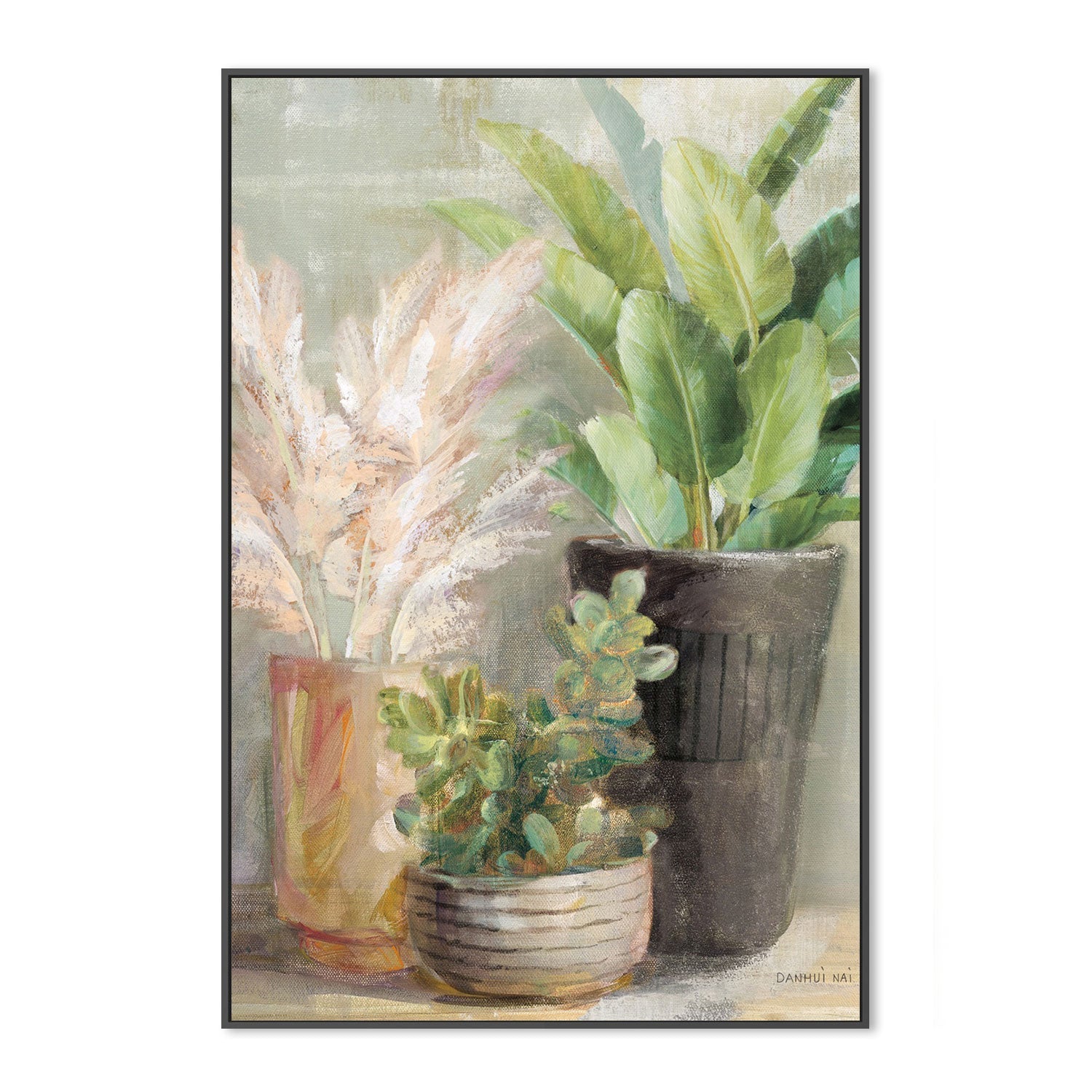 wall-art-print-canvas-poster-framed-Indoor Garden, Style B-by-Danhui Nai-Gioia Wall Art