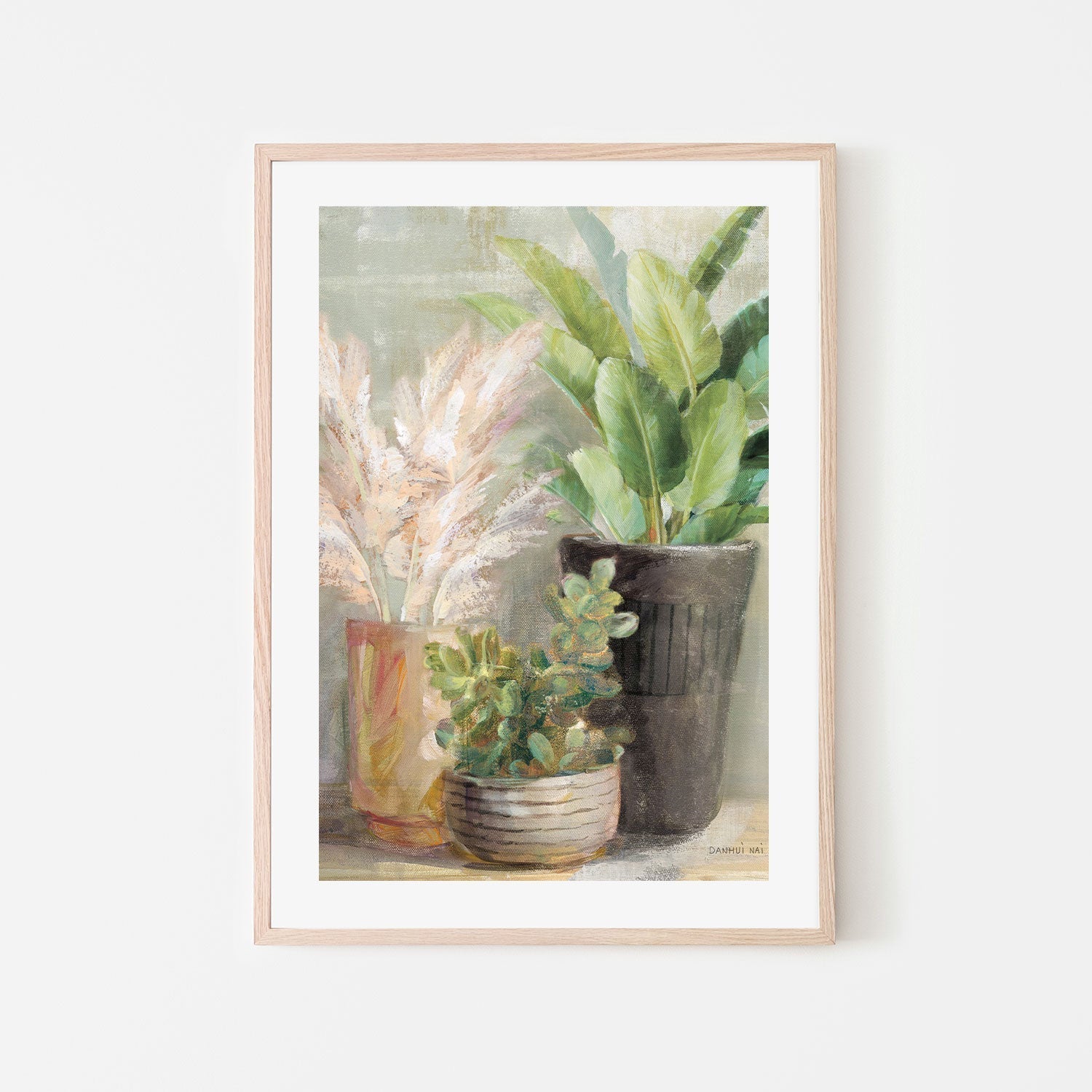 wall-art-print-canvas-poster-framed-Indoor Garden, Style B-by-Danhui Nai-Gioia Wall Art
