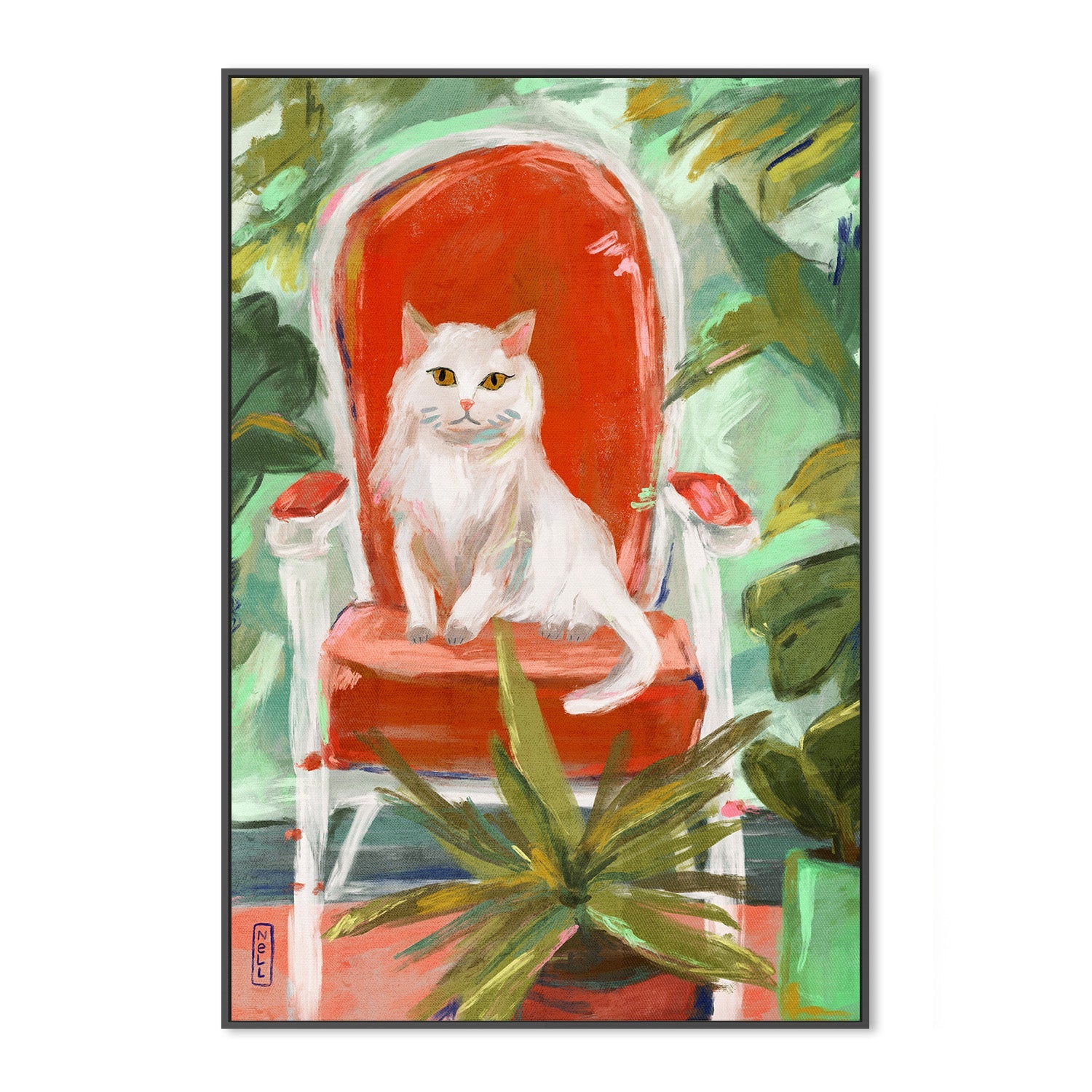 wall-art-print-canvas-poster-framed-Indoor Jungle Cat-3