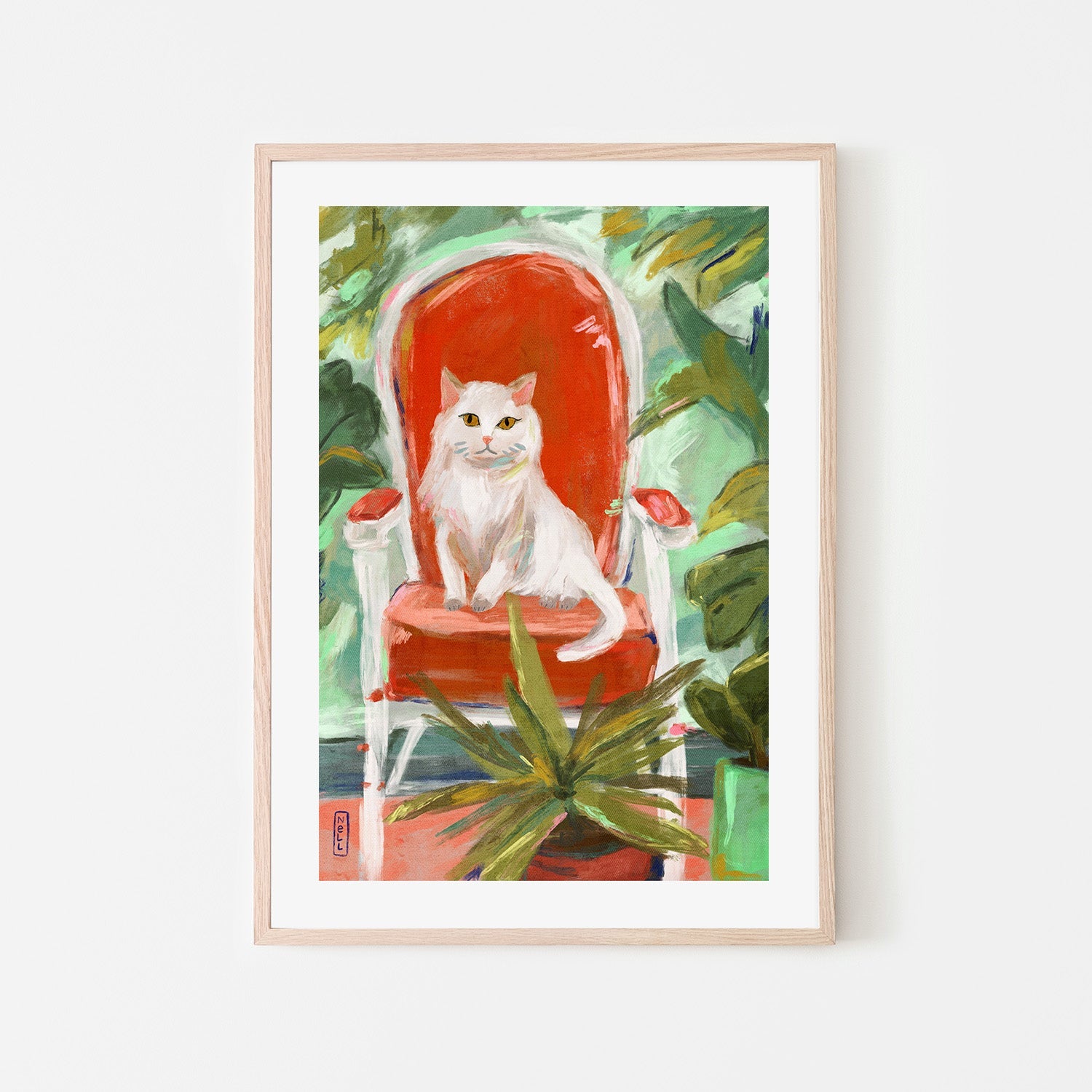 wall-art-print-canvas-poster-framed-Indoor Jungle Cat-6
