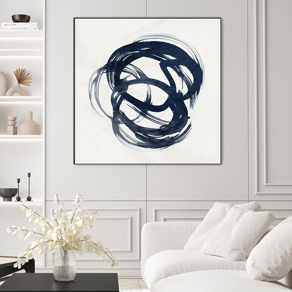 wall-art-print-canvas-poster-framed-Infinity Blue, Style B , By Nina Blue-2