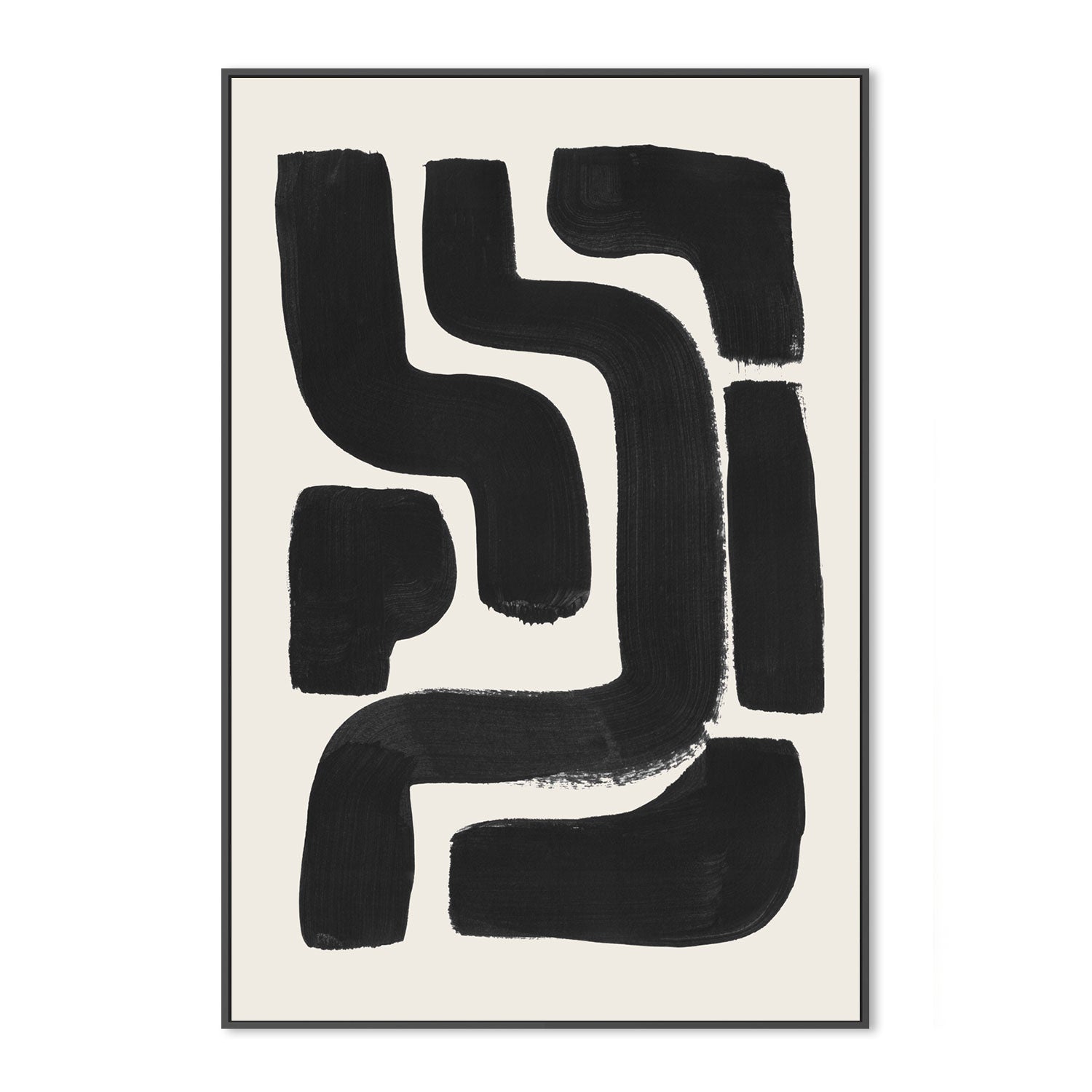 wall-art-print-canvas-poster-framed-Ink Maze , By Ejaaz Haniff-GIOIA-WALL-ART