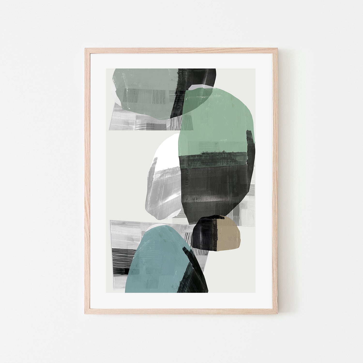wall-art-print-canvas-poster-framed-Inky Stripes and Blobs, Style A , By Cartissi-6