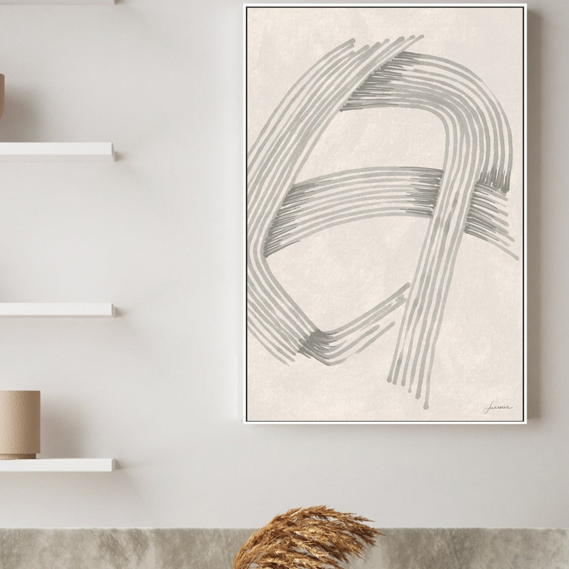 wall-art-print-canvas-poster-framed-Intersections, Style B , By Lucrecia Caporale-2