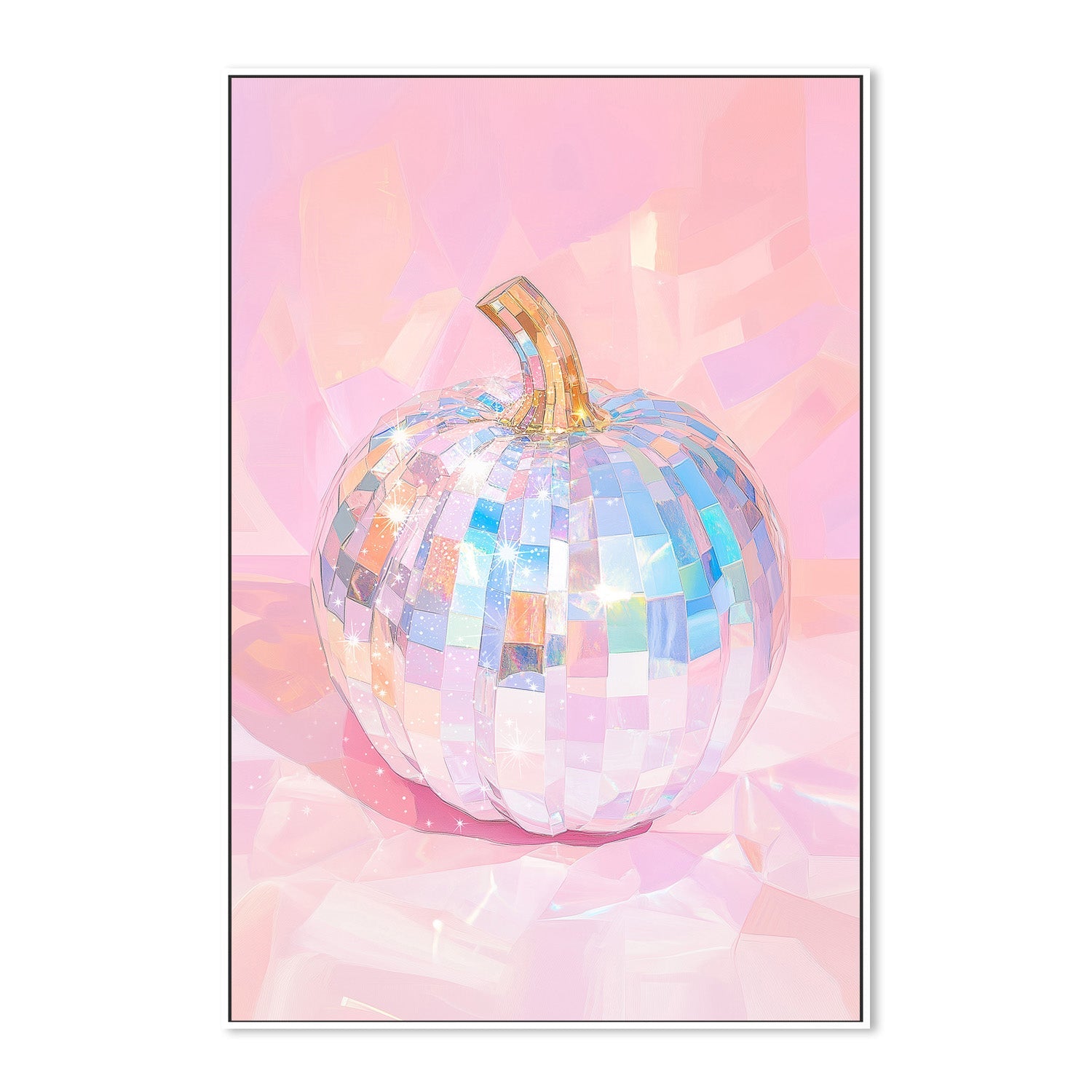 wall-art-print-canvas-poster-framed-Iridescent Disco Ball Pumpkin , By Melloi Art Prints-5