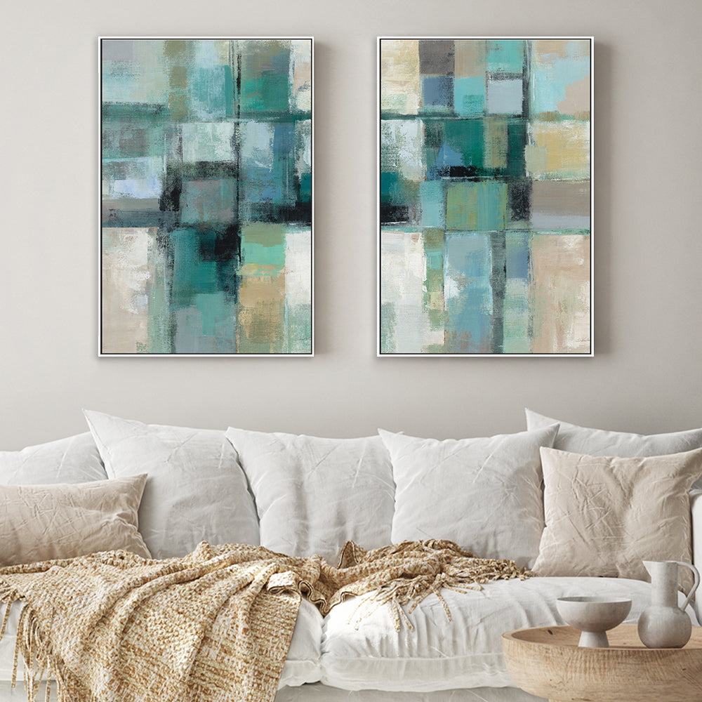 wall-art-print-canvas-poster-framed-Island Hues, Set Of 2-by-Silvia Vassileva-Gioia Wall Art