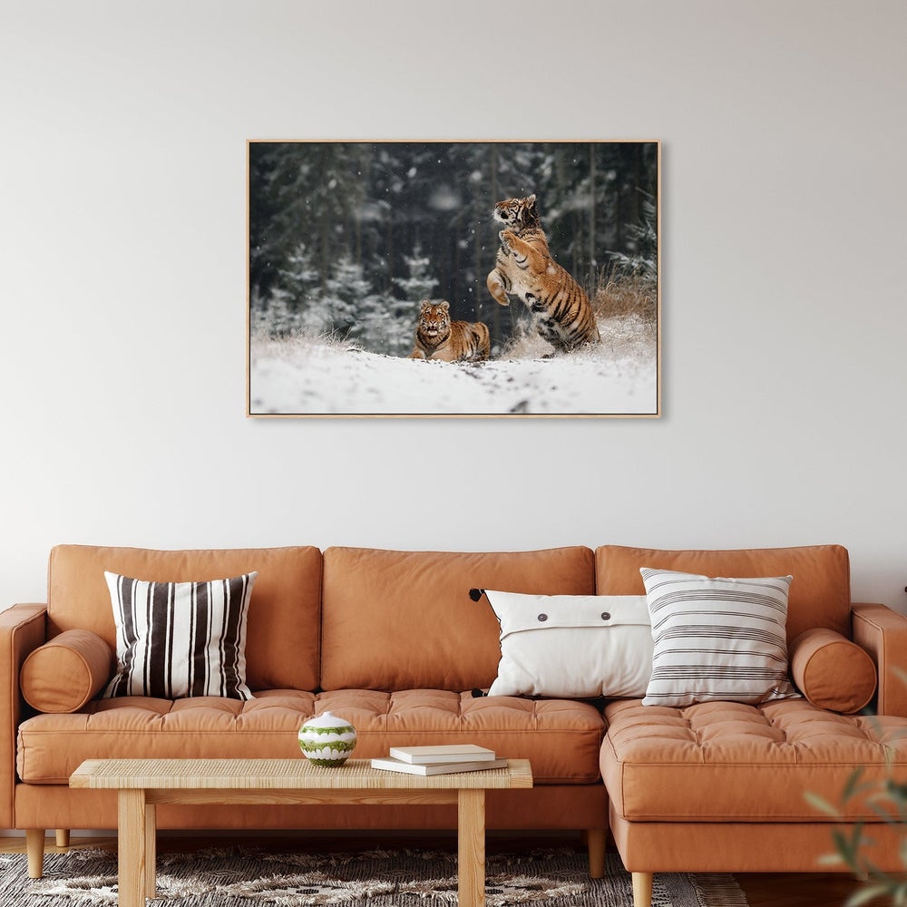 wall-art-print-canvas-poster-framed-It Is Snowing, By Michaela Firešová-by-Plus X Studio-Gioia Wall Art