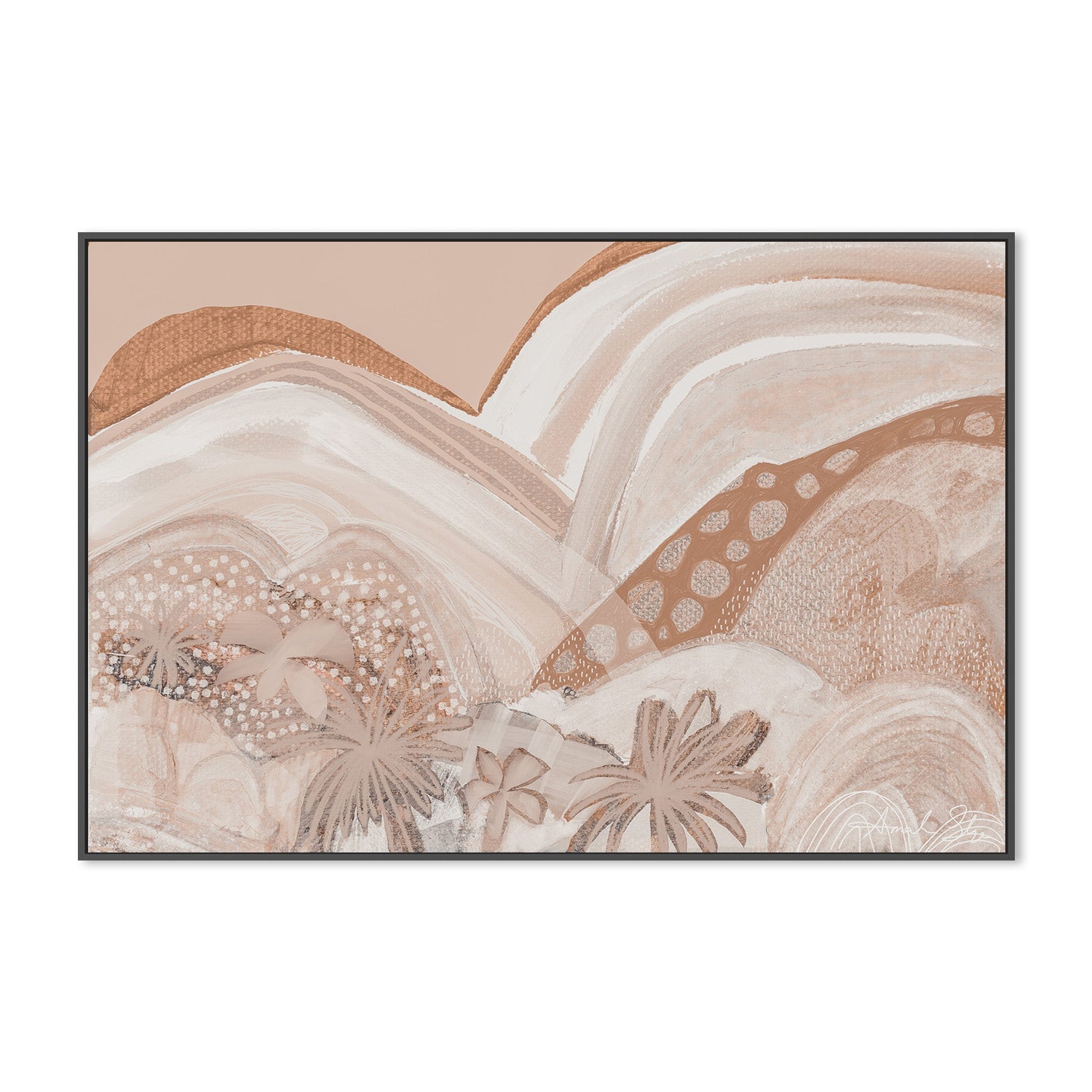 wall-art-print-canvas-poster-framed-Its Comes Naturally, Mocha Mousse , By Amanda Skye-3