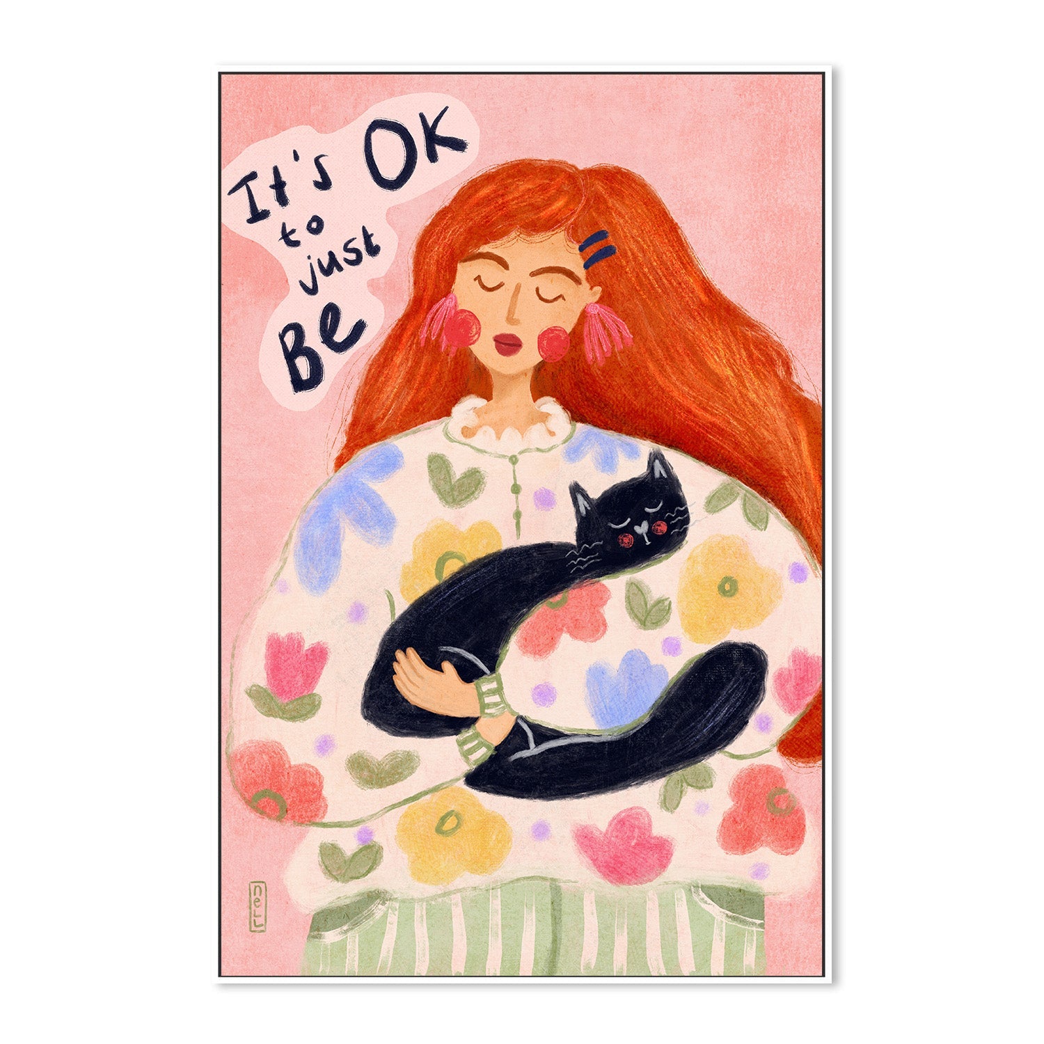 wall-art-print-canvas-poster-framed-It's Ok To Just Be Drawing-5