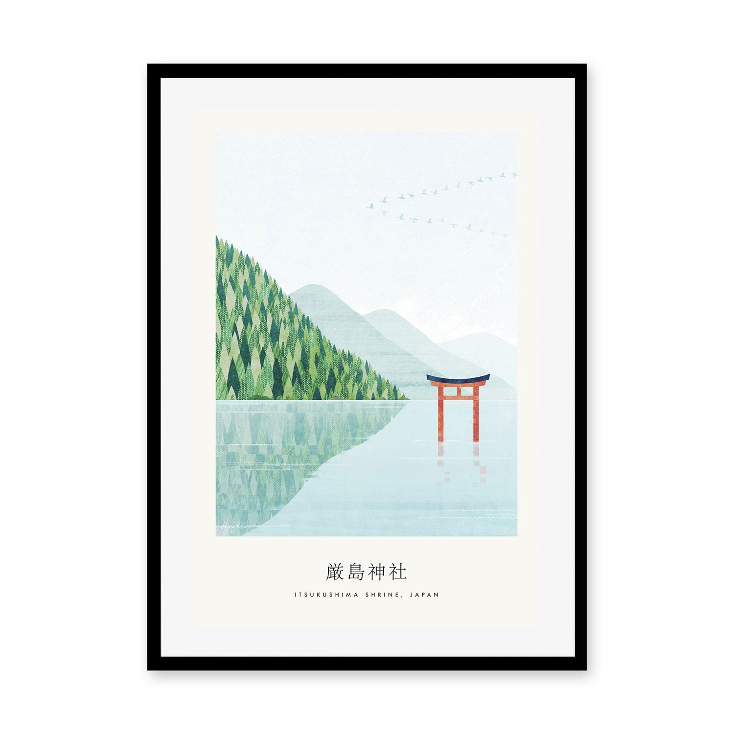 wall-art-print-canvas-poster-framed-Itsukushima Shrine, Japan , By Henry Rivers-GIOIA-WALL-ART