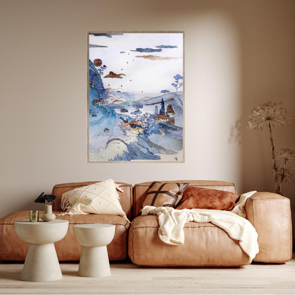 wall-art-print-canvas-poster-framed-Japan Summit-by-Lilou Online Fine Arts-Gioia Wall Art