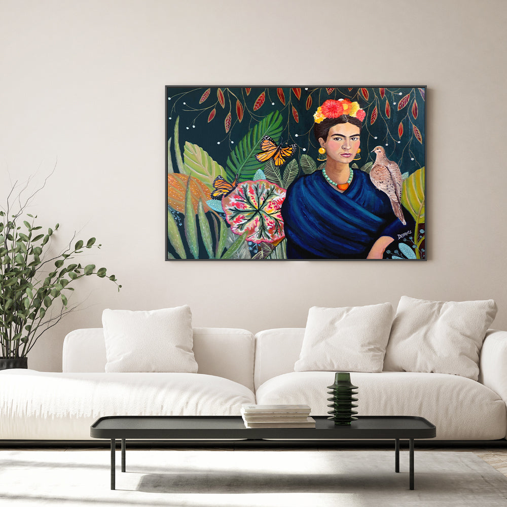 wall-art-print-canvas-poster-framed-Jardín De Flores-GIOIA-WALL-ART