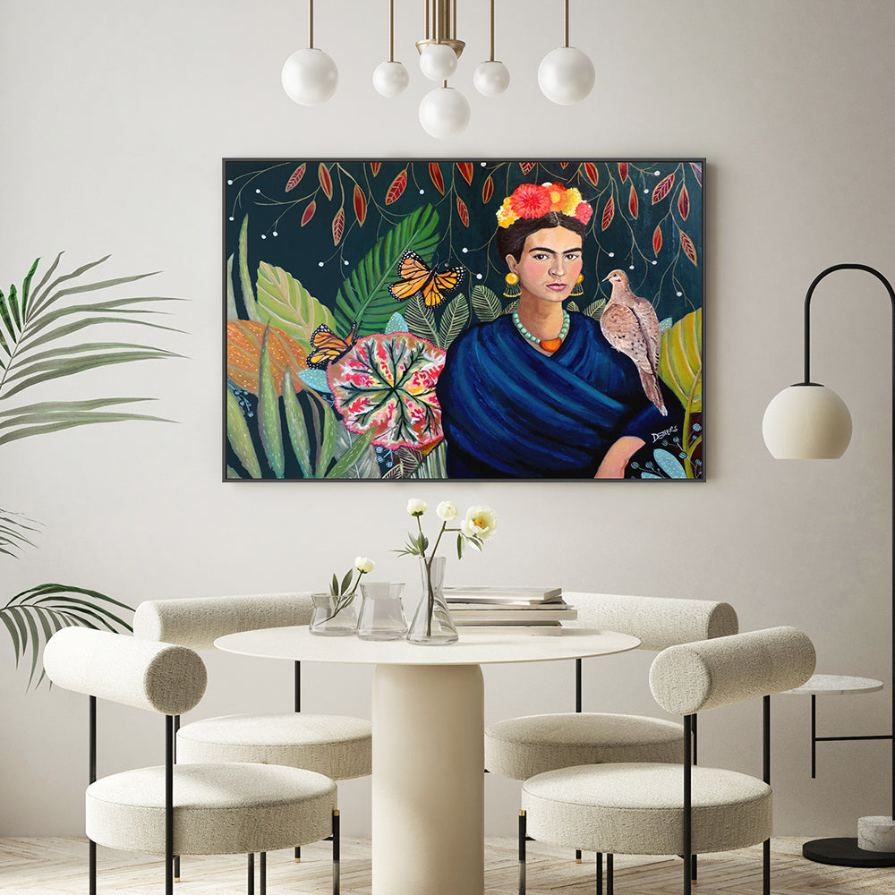 wall-art-print-canvas-poster-framed-Jardín De Flores-GIOIA-WALL-ART