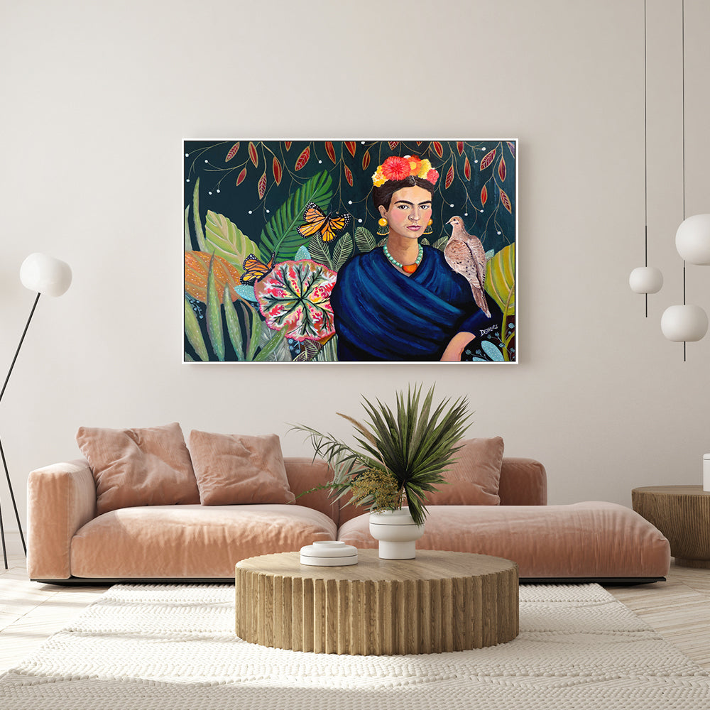 wall-art-print-canvas-poster-framed-Jardín De Flores-GIOIA-WALL-ART