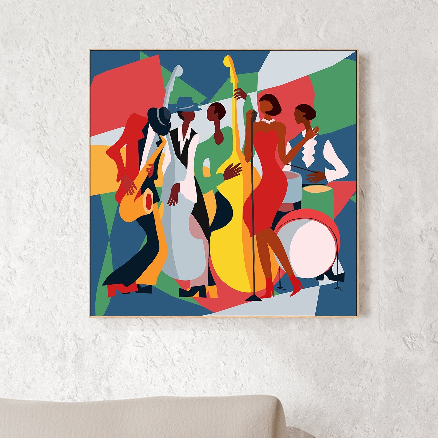 wall-art-print-canvas-poster-framed-Jazz Band-7