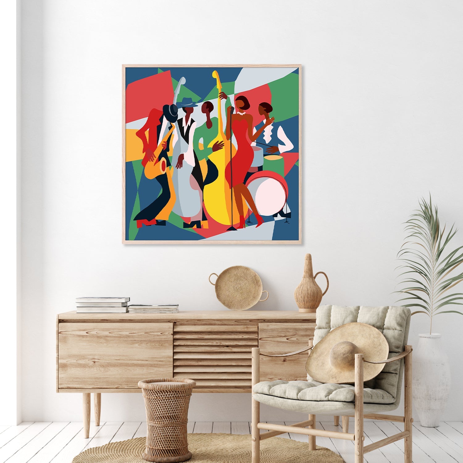 wall-art-print-canvas-poster-framed-Jazz Band-9