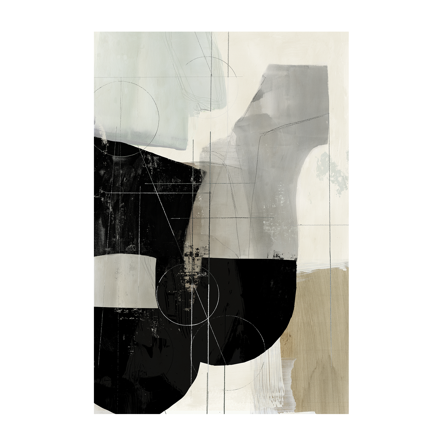 wall-art-print-canvas-poster-framed-Jet Black, Style A & B, Set Of 2 , By Tom Reeves-8
