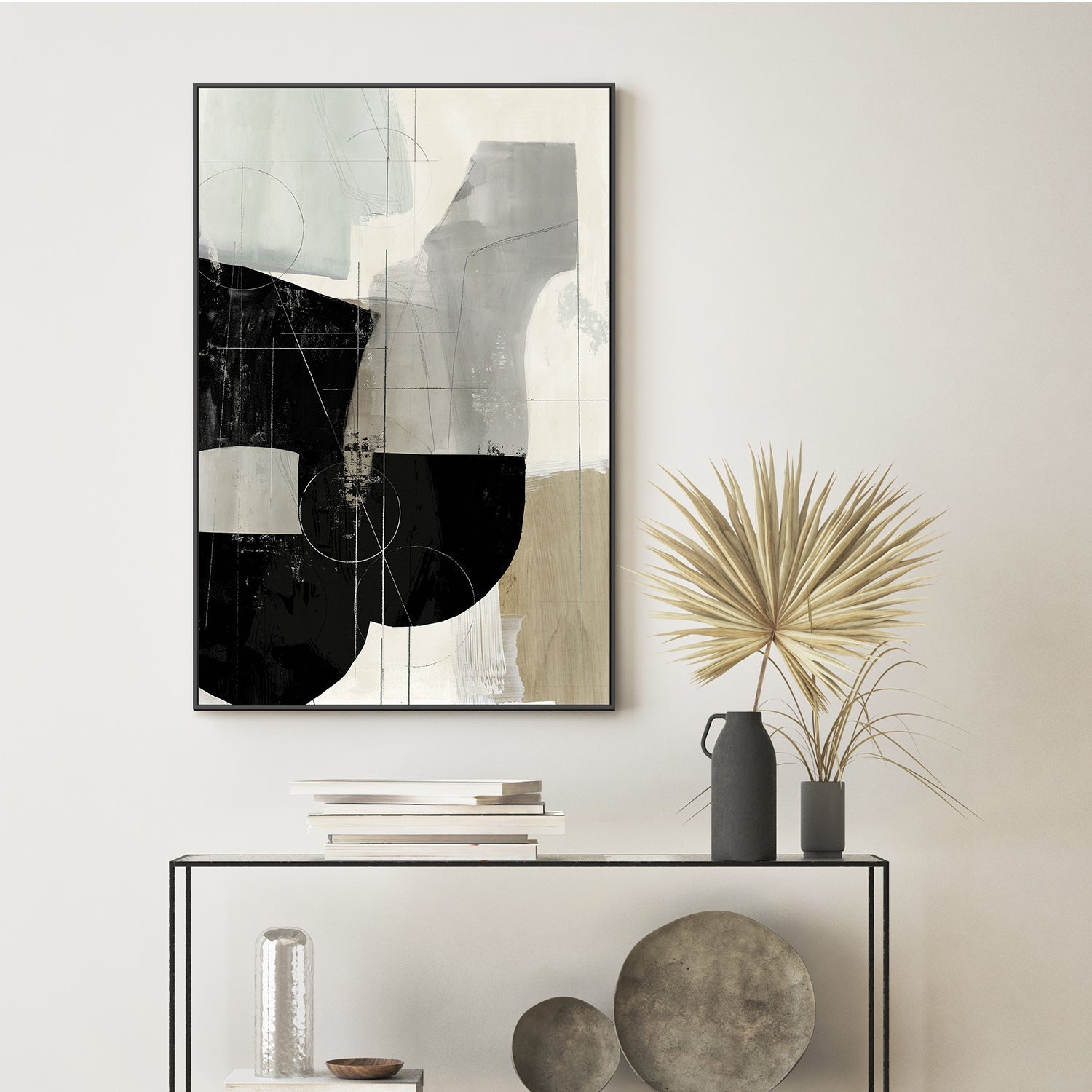 wall-art-print-canvas-poster-framed-Jet Black, Style A , By Tom Reeves-7