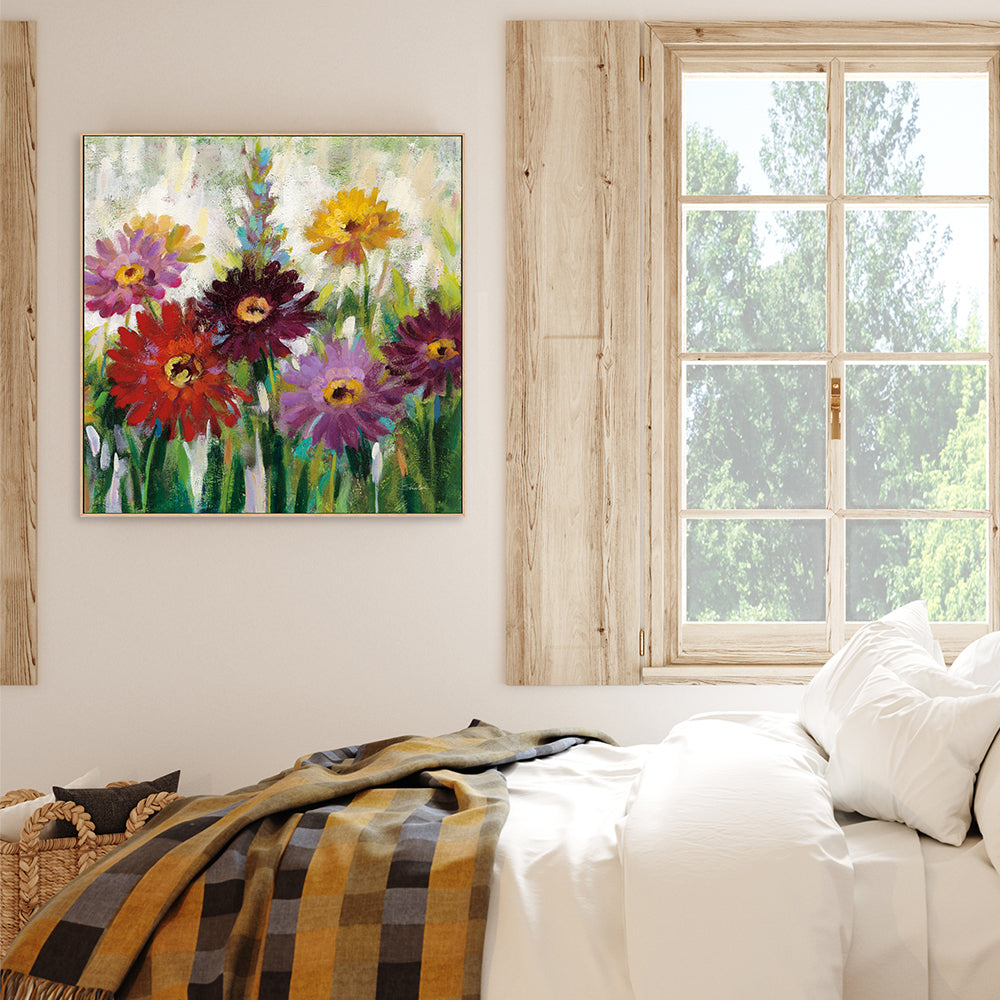 wall-art-print-canvas-poster-framed-Jewel Daisy Gerbera, Style C-by-Silvia Vassileva-Gioia Wall Art