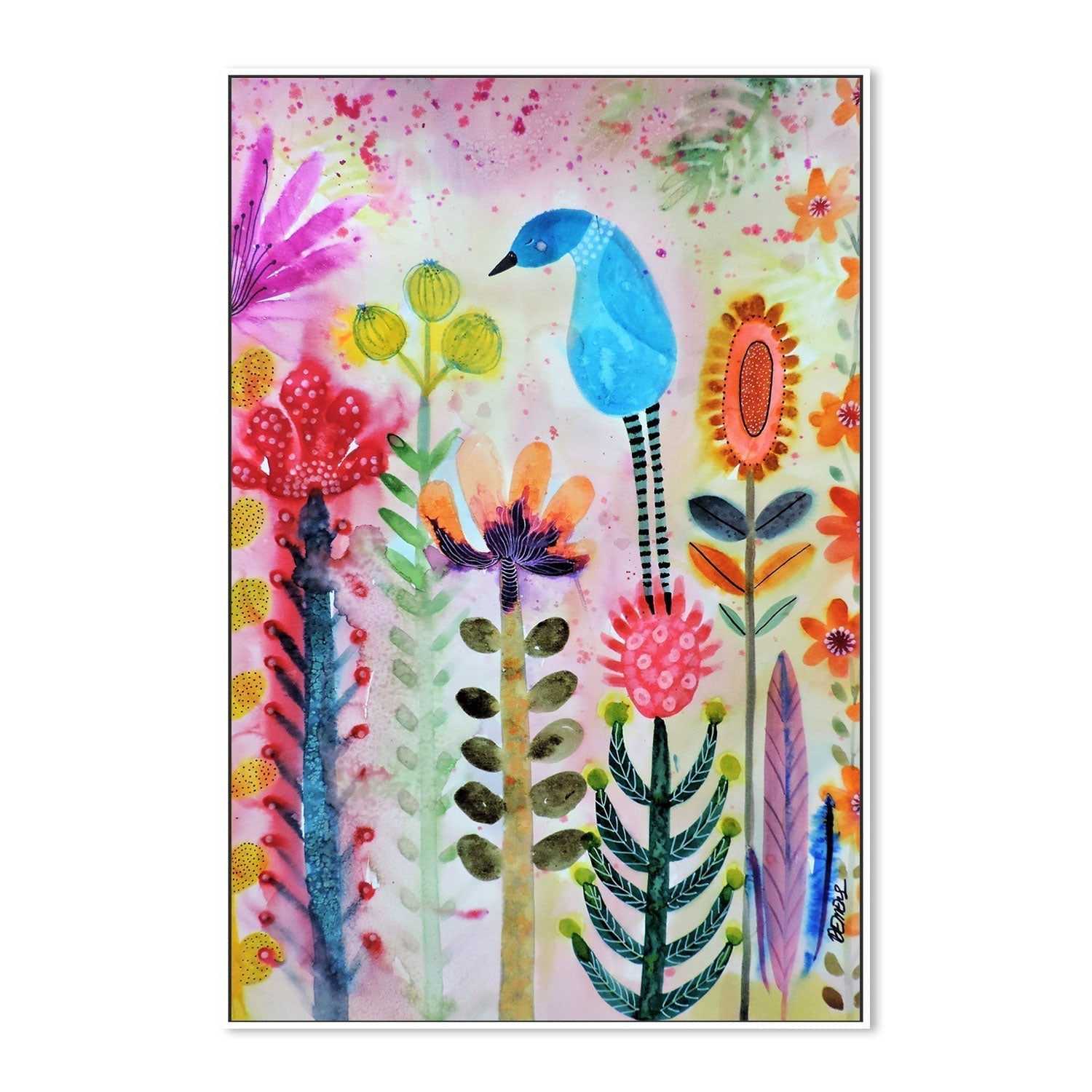 wall-art-print-canvas-poster-framed-Joy In The Garden-by-Sylvie Demers-Gioia Wall Art