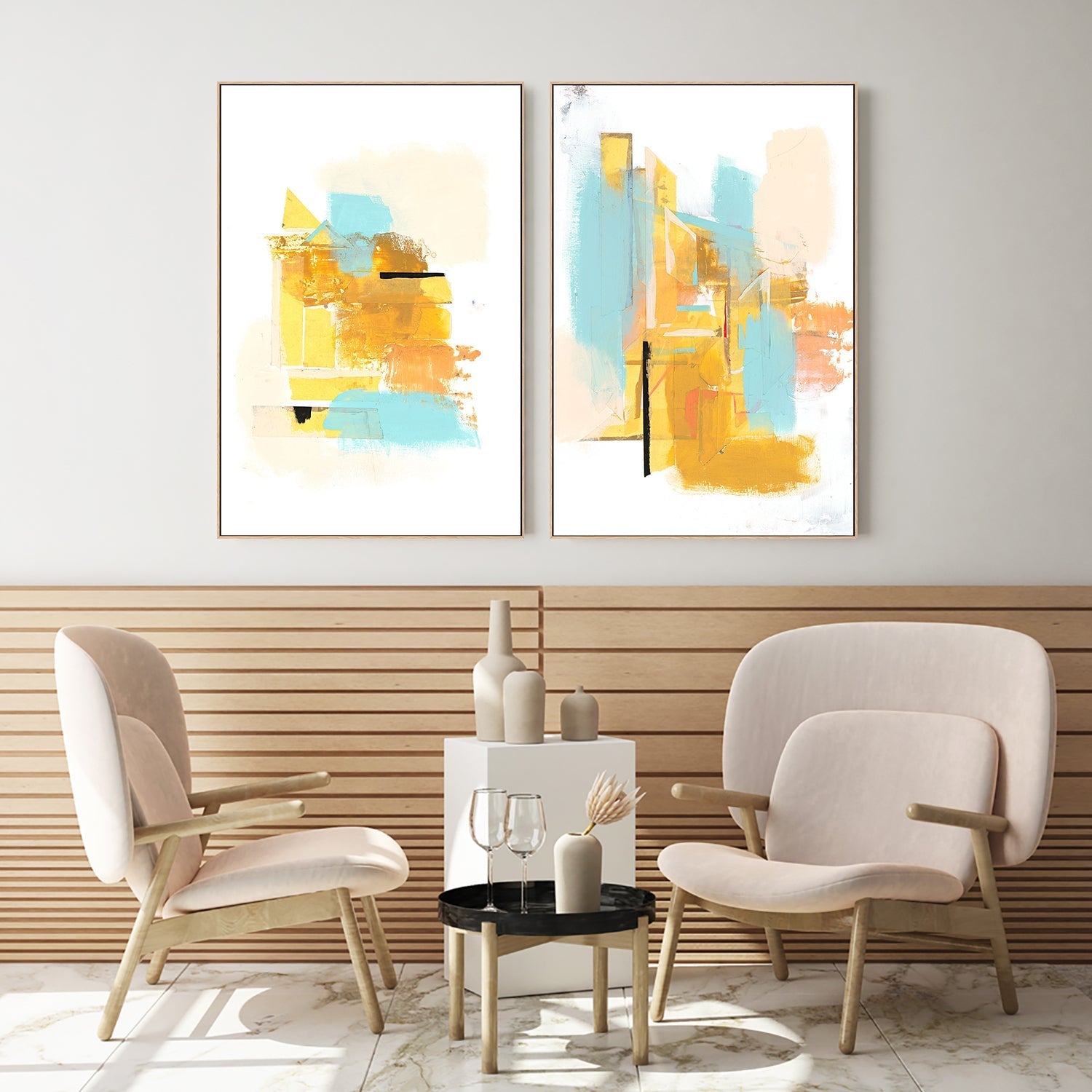 wall-art-print-canvas-poster-framed-Jubilee, Style B & C, Set Of 2 , By Aubrey-7