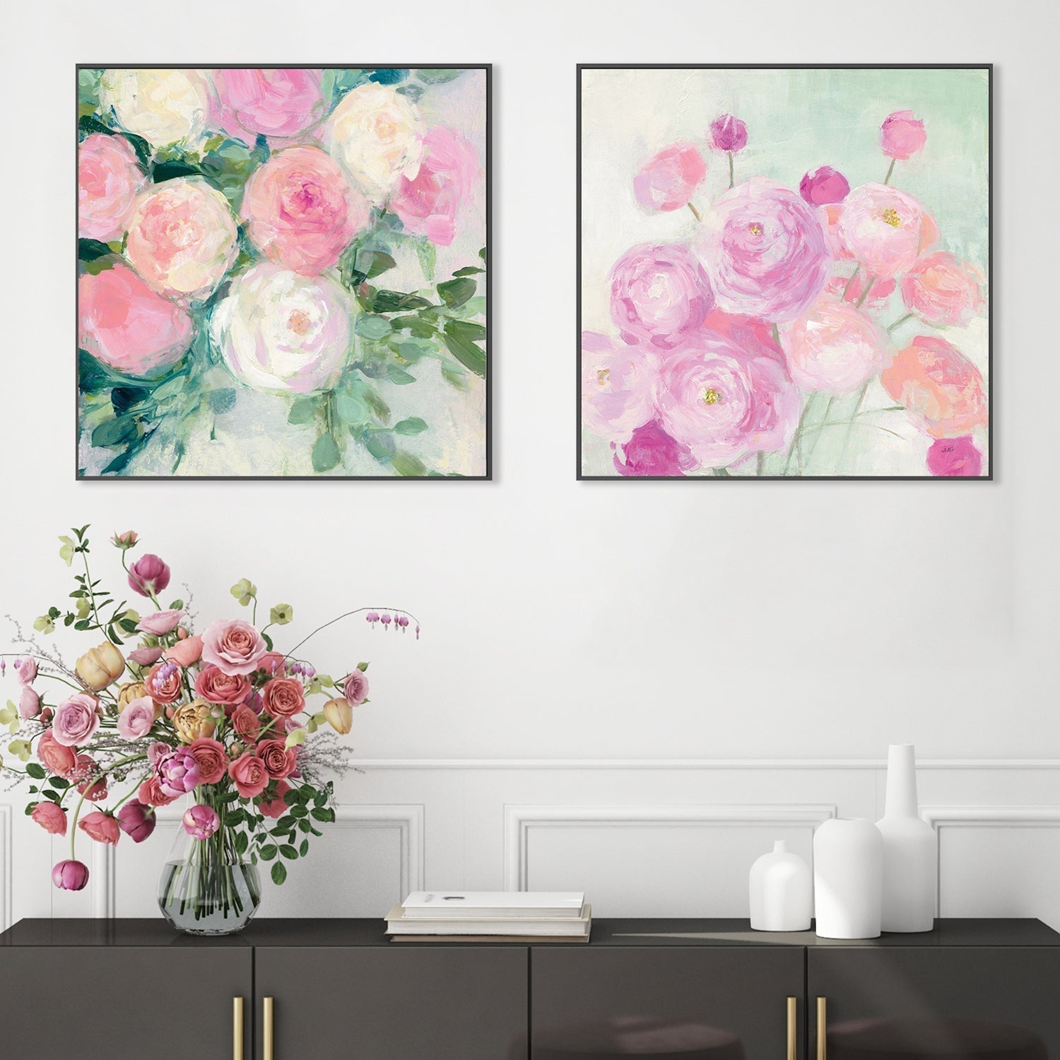 wall-art-print-canvas-poster-framed-June Abundance, Set of 2-by-Julia Purinton-Gioia Wall Art