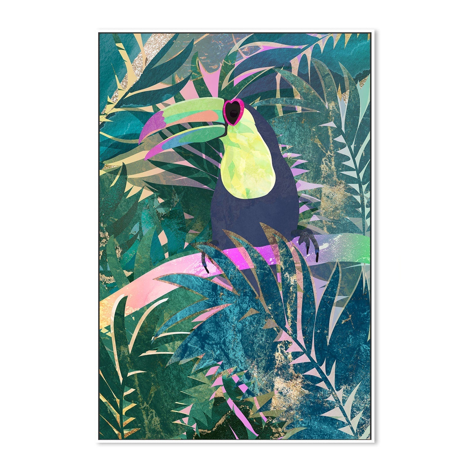 wall-art-print-canvas-poster-framed-Jungle Toucan , By Sarah Manovski-5