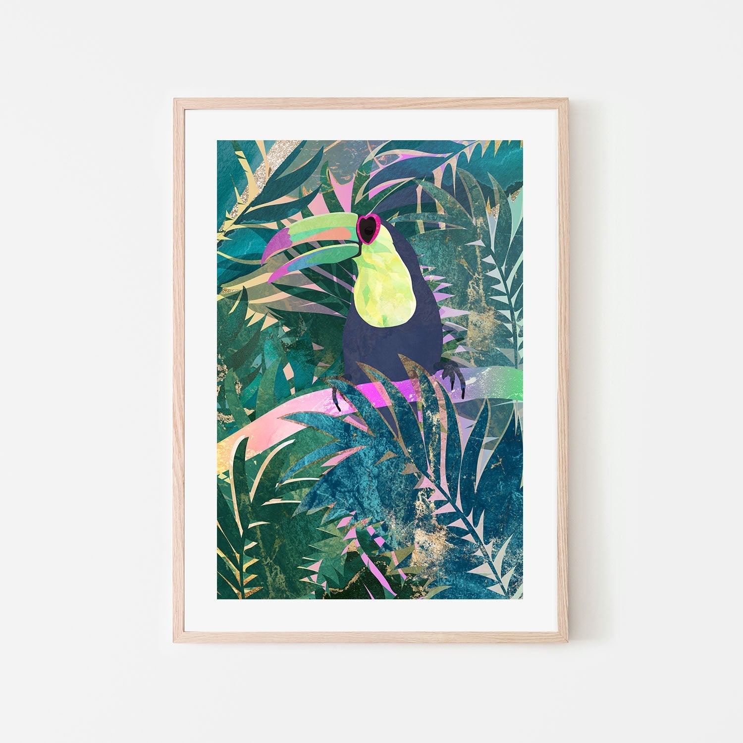 wall-art-print-canvas-poster-framed-Jungle Toucan , By Sarah Manovski-6