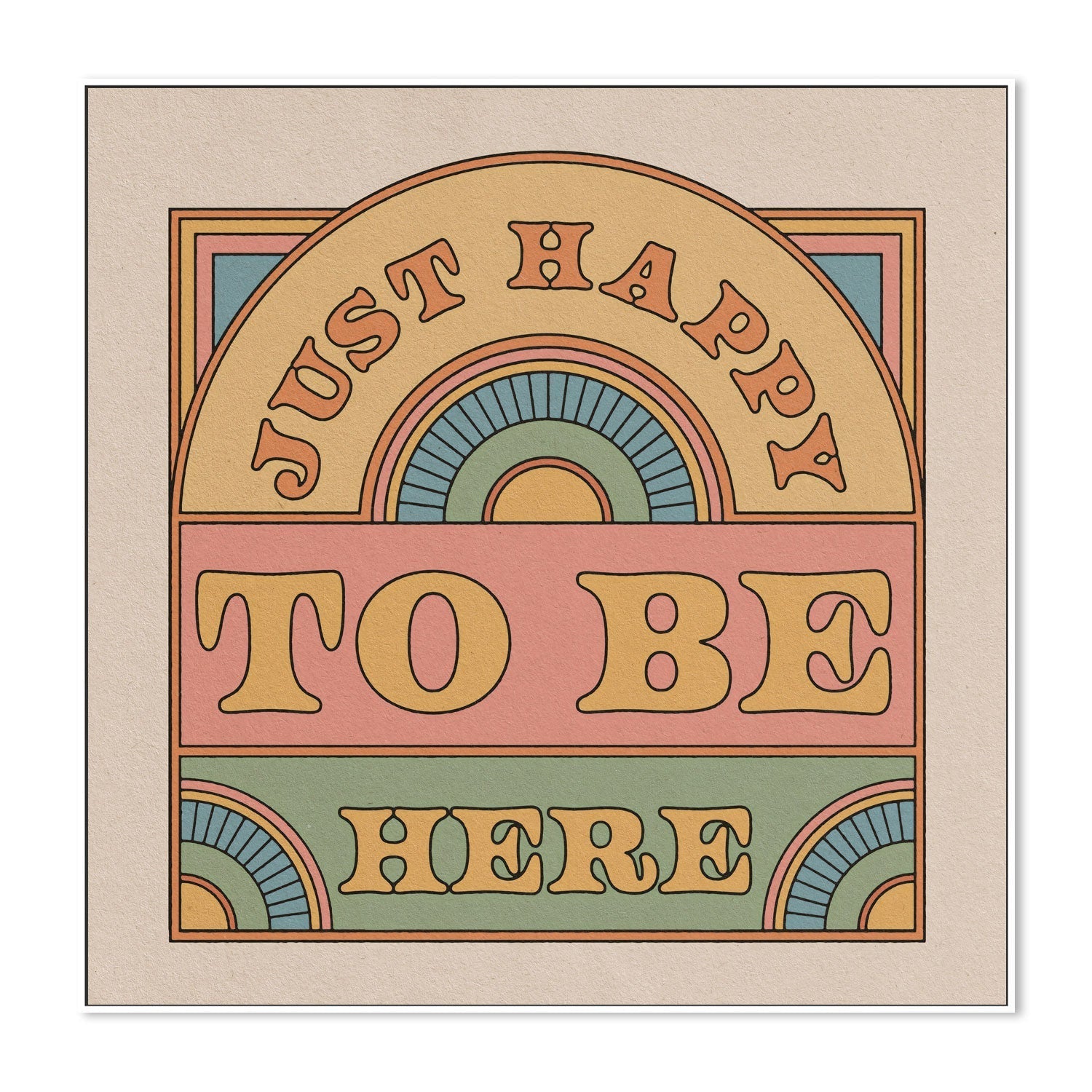 wall-art-print-canvas-poster-framed-Just Happy To Be Here , By Cai & Jo-5