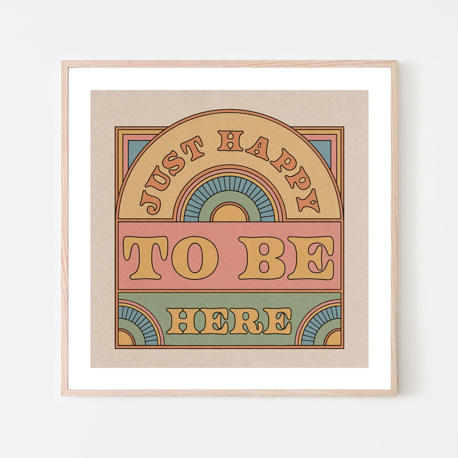 wall-art-print-canvas-poster-framed-Just Happy To Be Here , By Cai & Jo-6