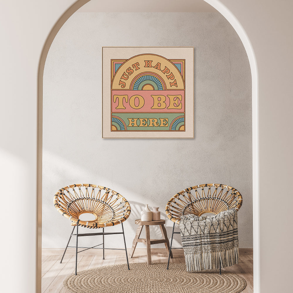 wall-art-print-canvas-poster-framed-Just Happy To Be Here , By Cai & Jo-7