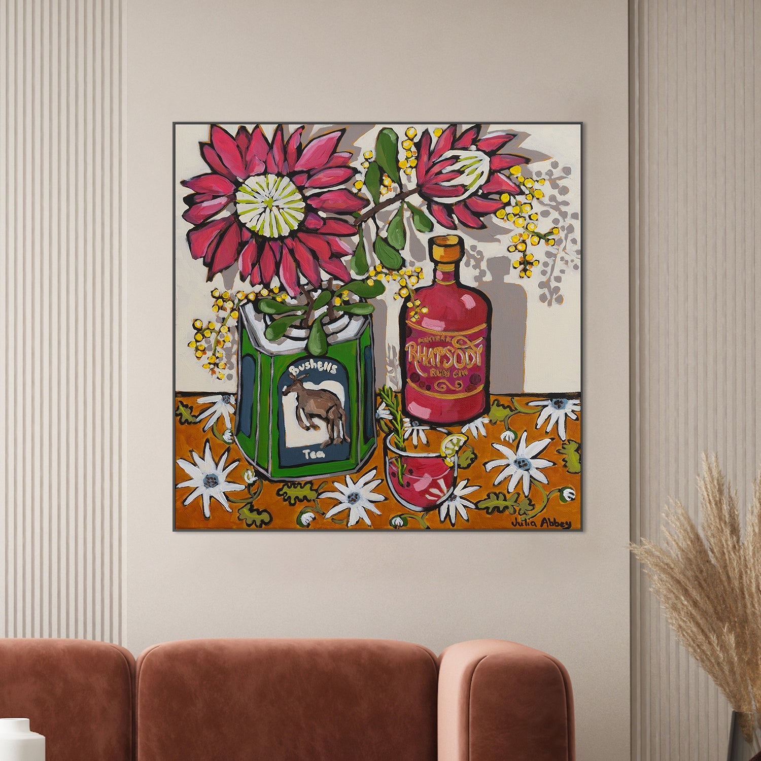 wall-art-print-canvas-poster-framed-Kangaroo gin-2