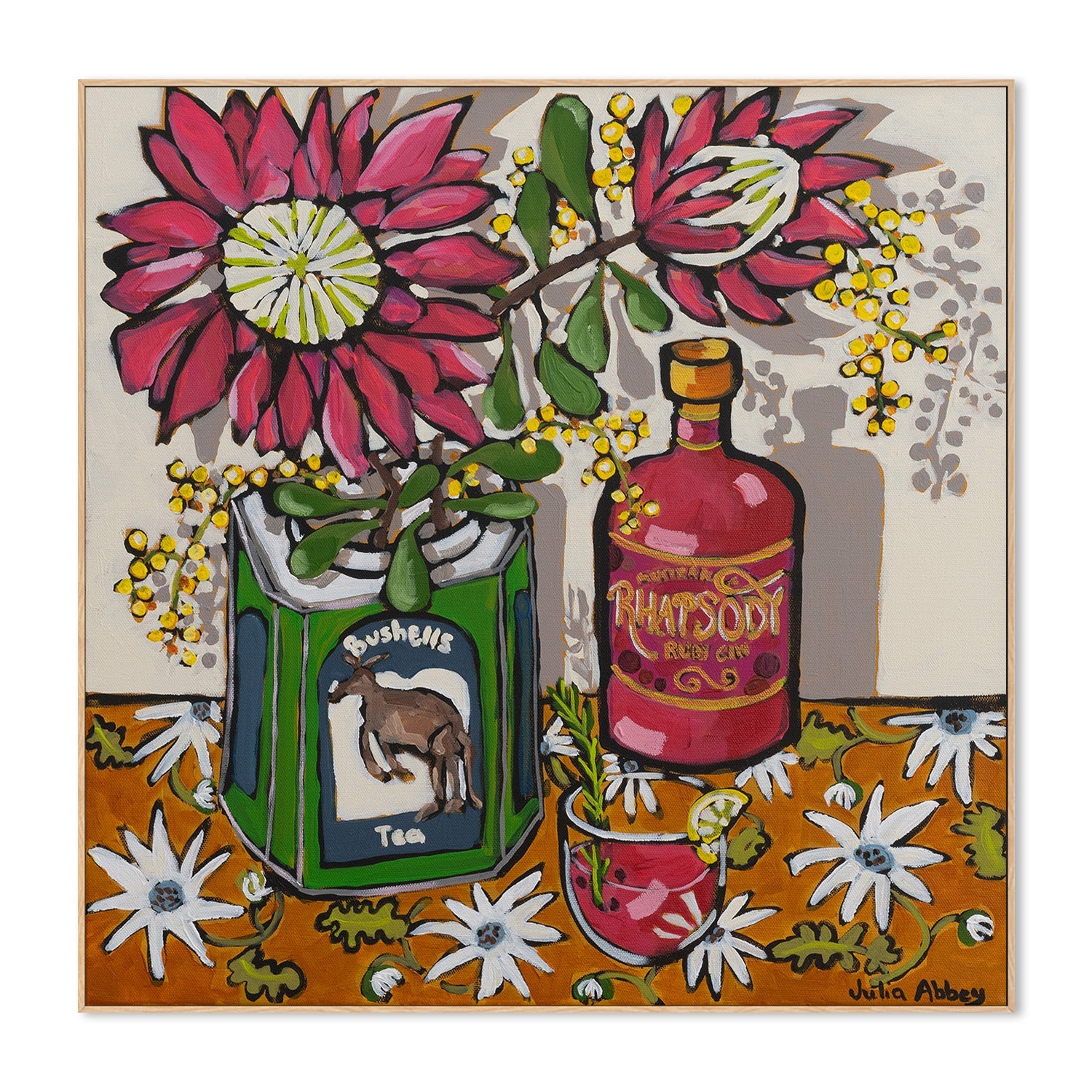 wall-art-print-canvas-poster-framed-Kangaroo gin-4