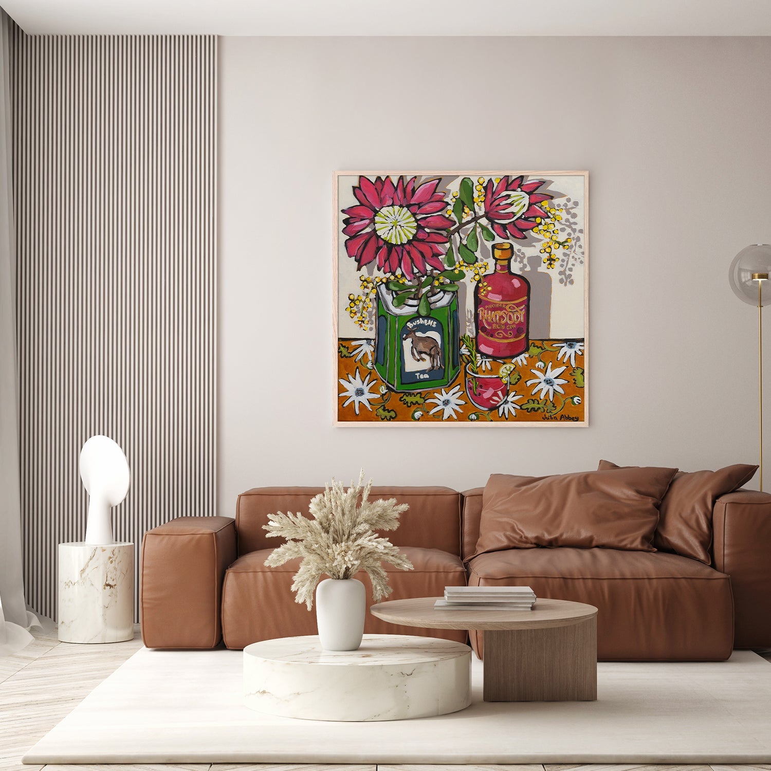 wall-art-print-canvas-poster-framed-Kangaroo gin-8