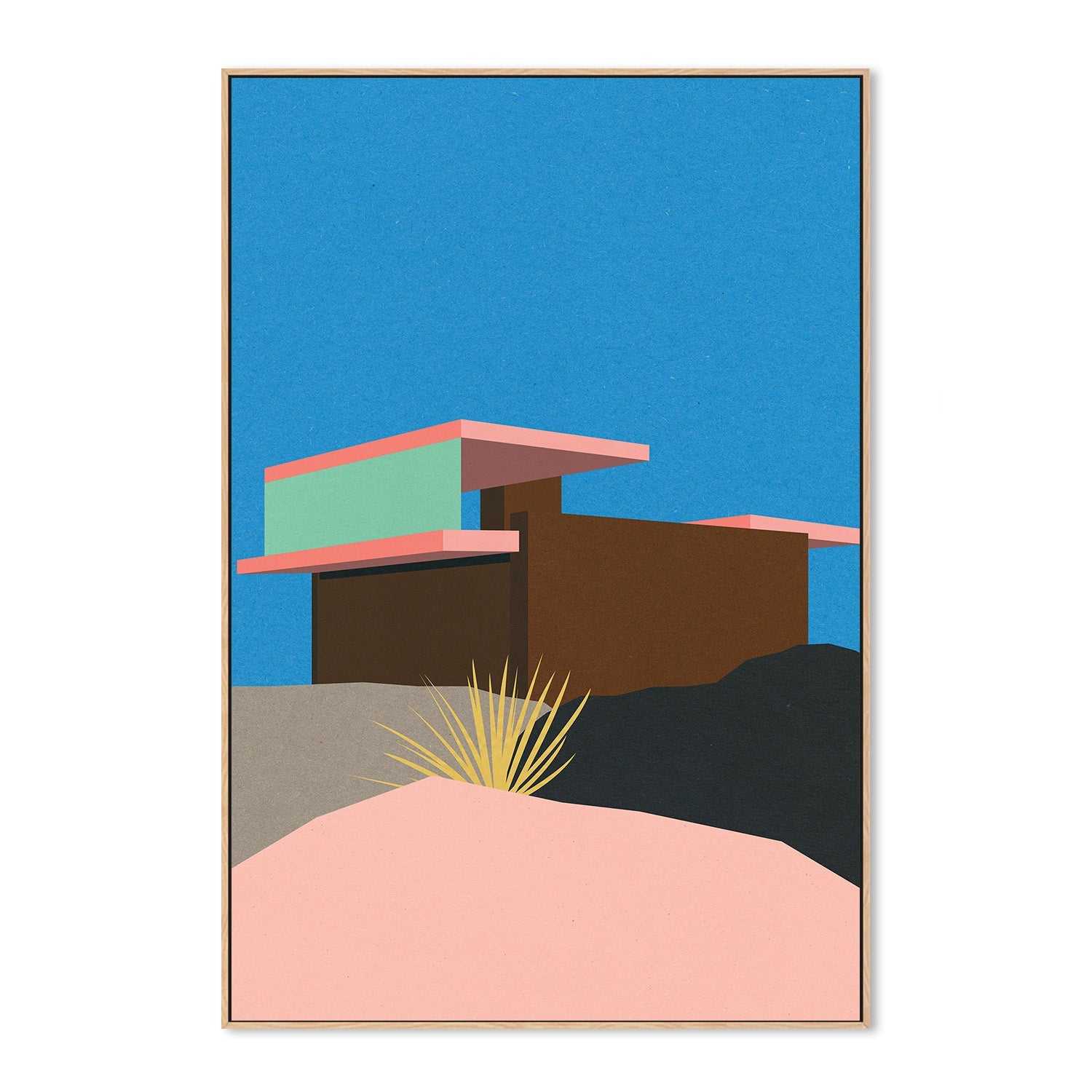 wall-art-print-canvas-poster-framed-Kaufmann Desert House-4