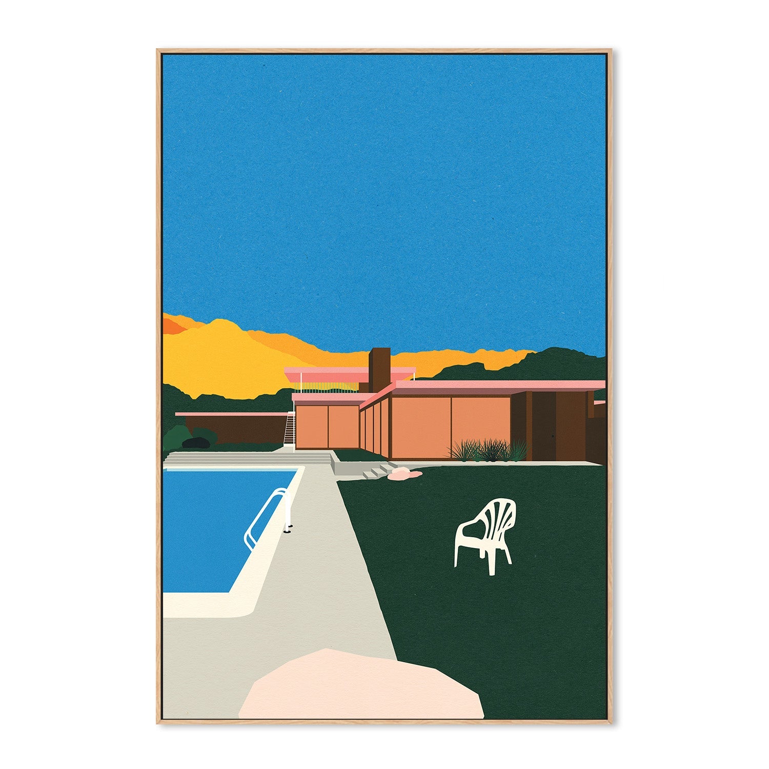 wall-art-print-canvas-poster-framed-Kaufmann Desert House Pollside-4