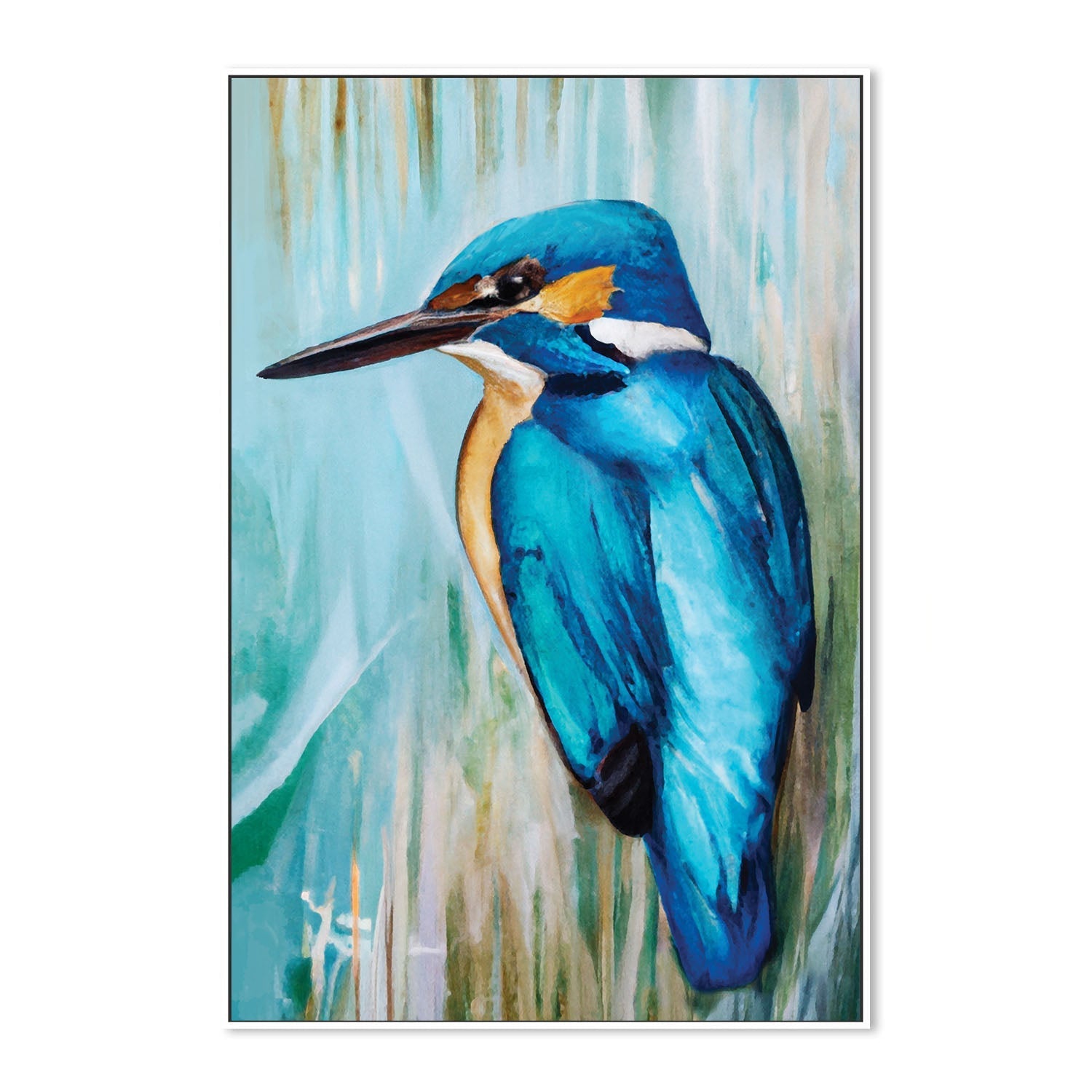 wall-art-print-canvas-poster-framed-King Kingfisher , By Stacey Williams-5