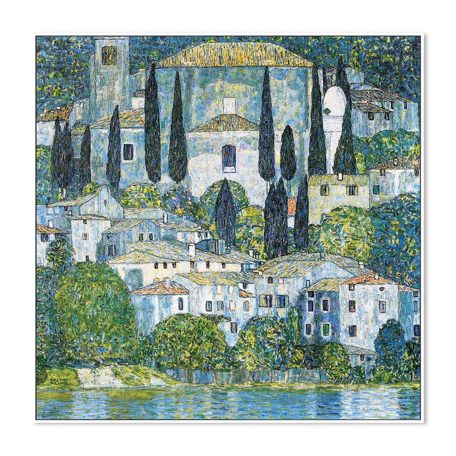 wall-art-print-canvas-poster-framed-Kirche In Cassone (1913)-5