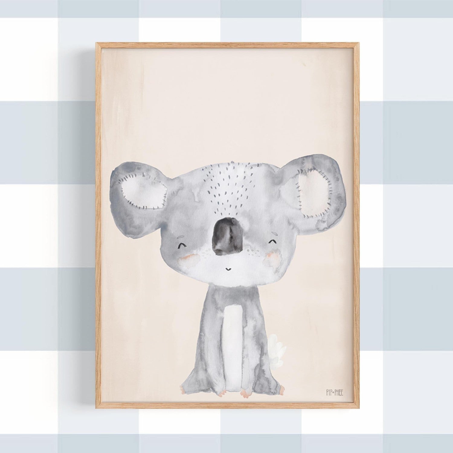 wall-art-print-canvas-poster-framed-Koala Critter Print Sand , By Pip and Phee-2